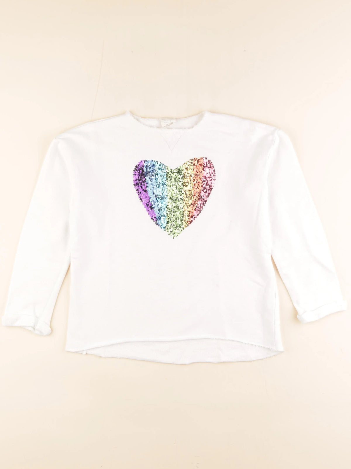 Zara - sweat blanc - 7 ans