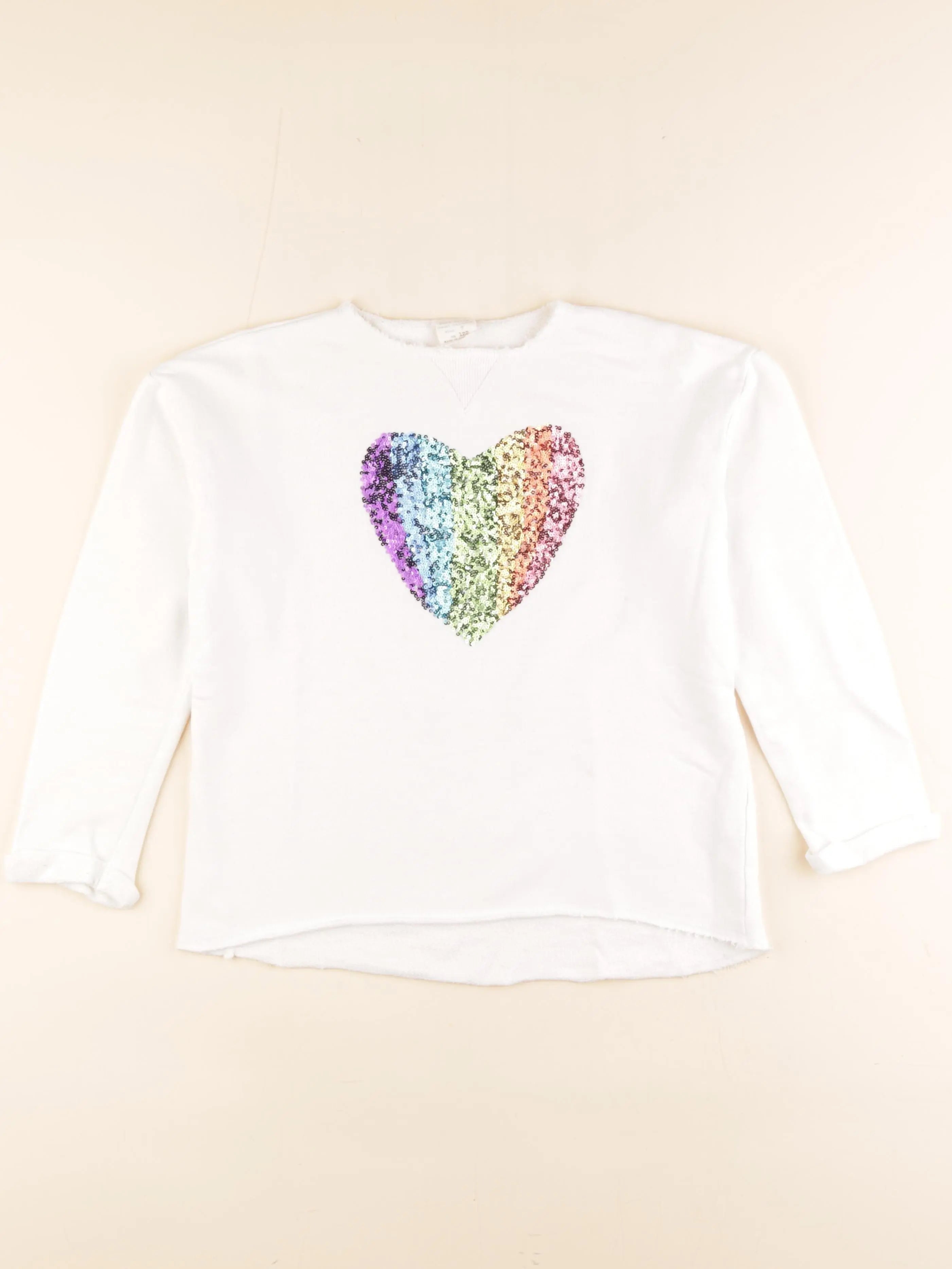 Zara - sweat blanc - 7 ans