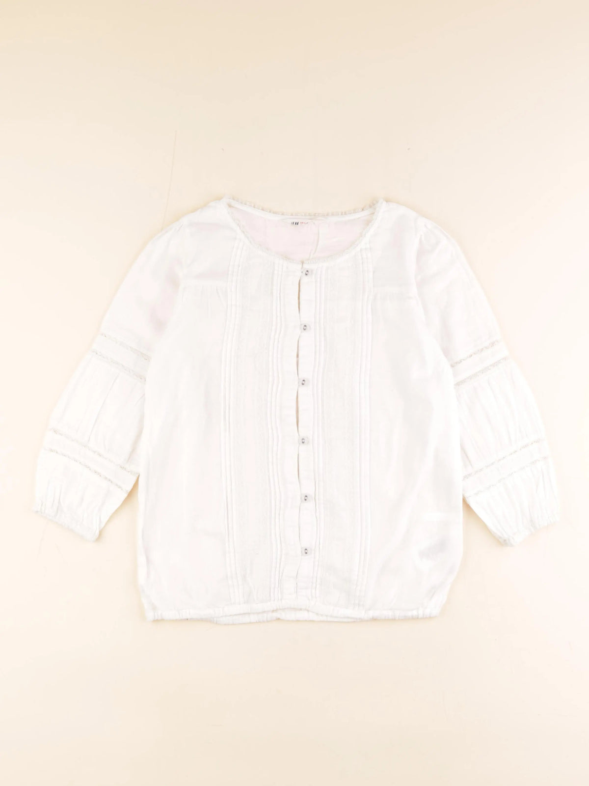 H&M - blouse blanc - 10/11 ans