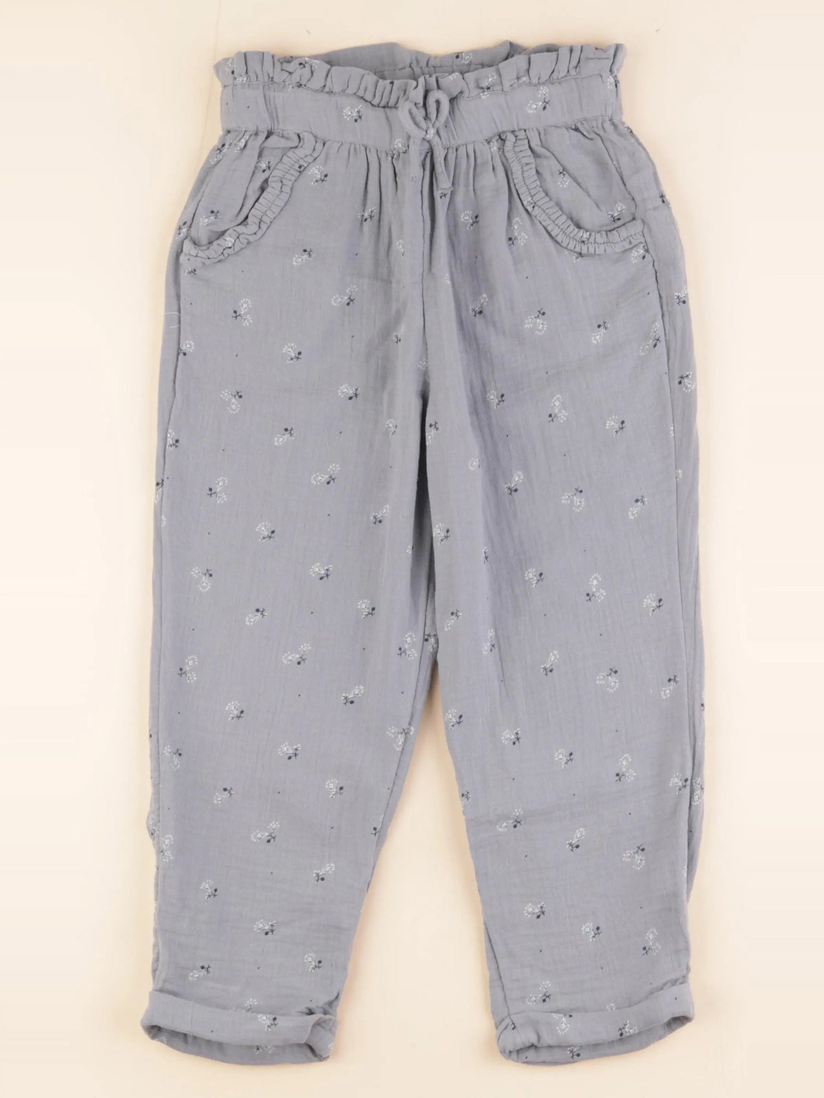 Vertbaudet - pantalon bleu - 8 ans
