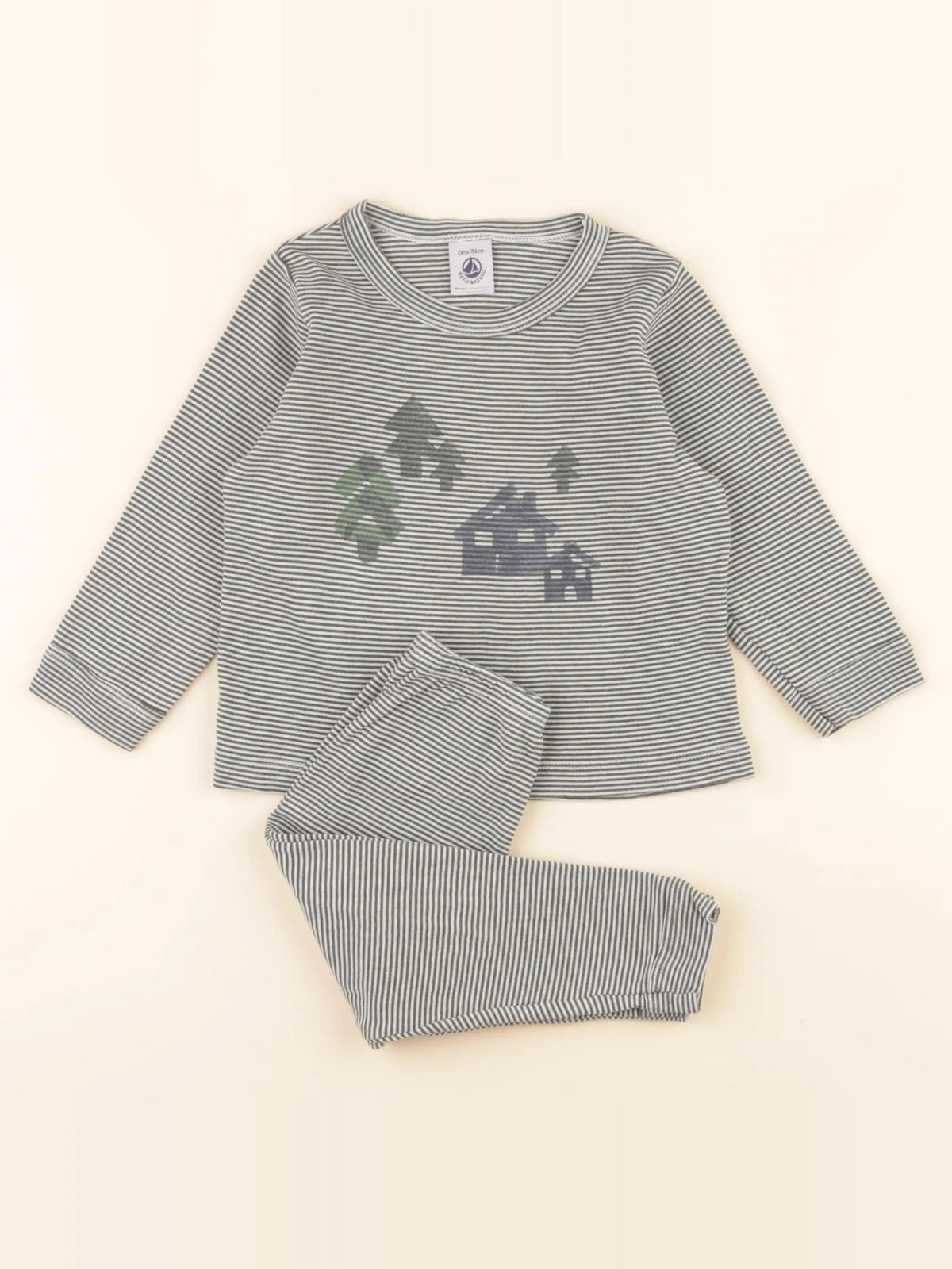 Pyjama coton vert