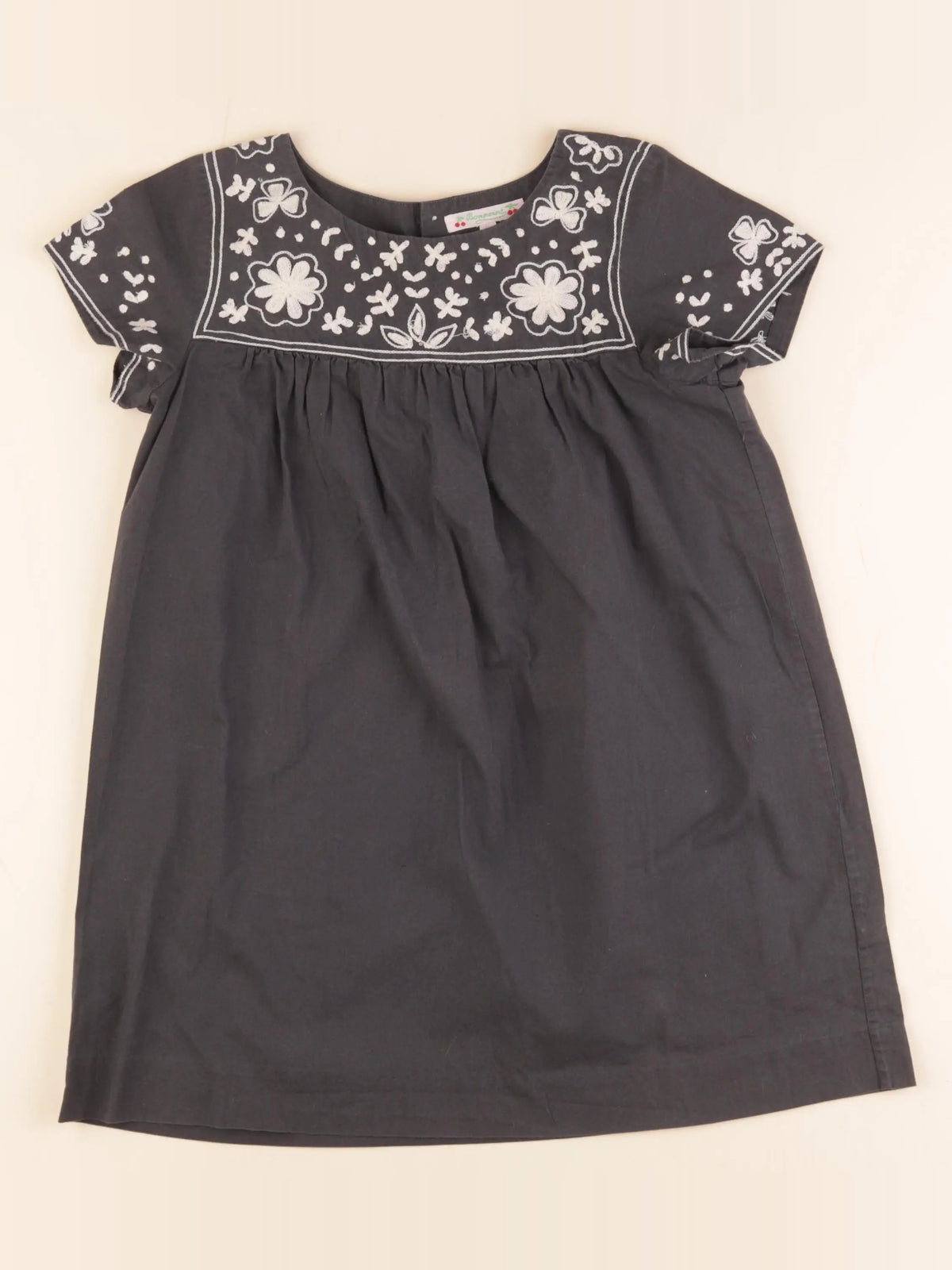 Bonpoint - robe gris - 8 ans