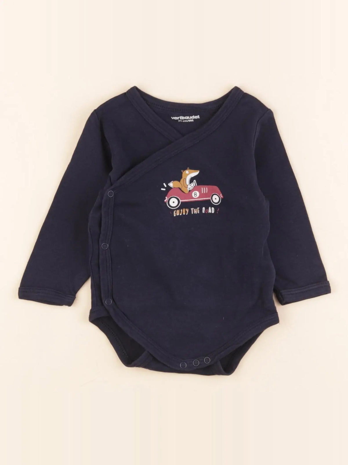 Vertbaudet - body bleu - 9 mois