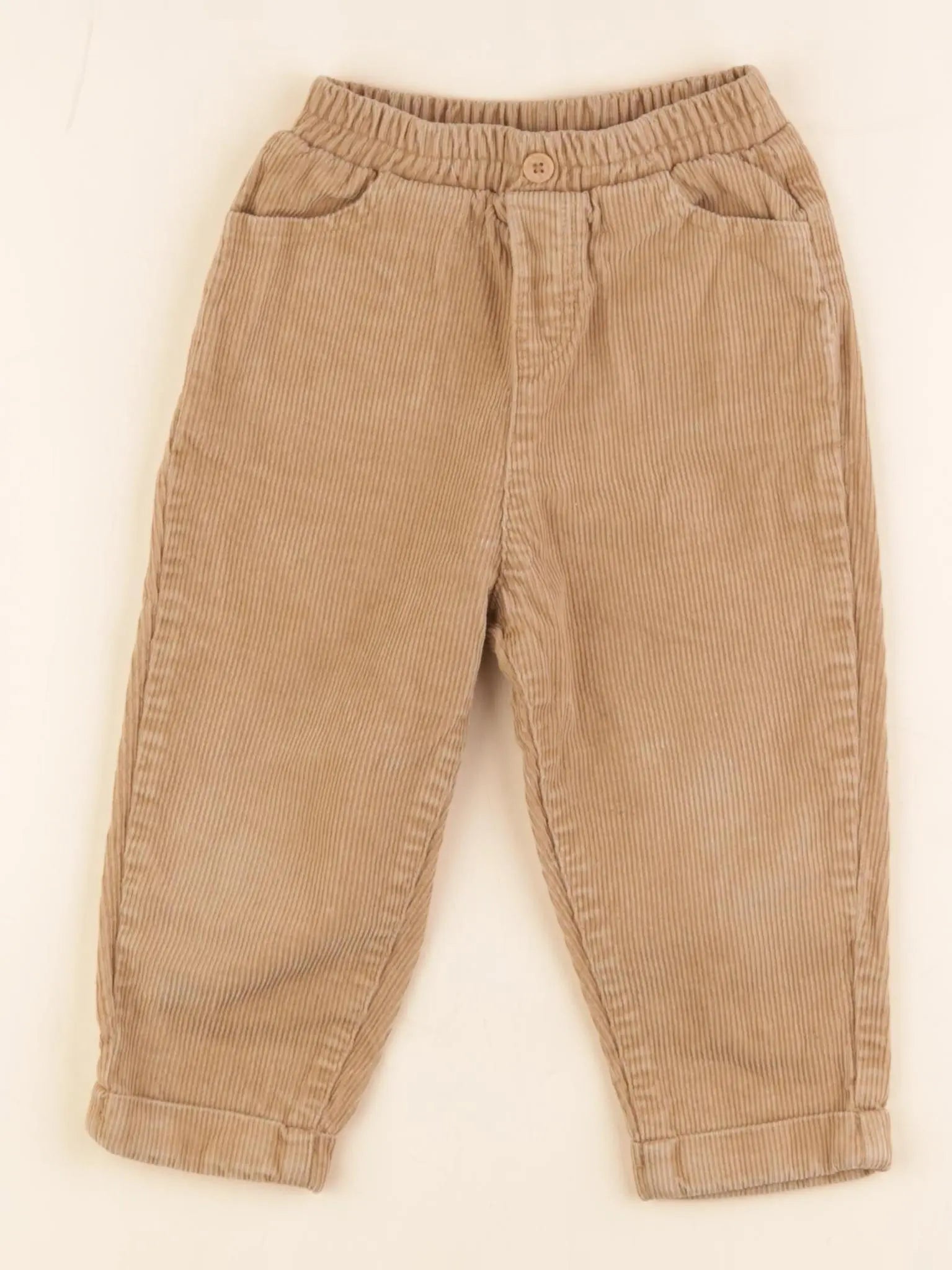 Vertbaudet - pantalon marron - 24 mois