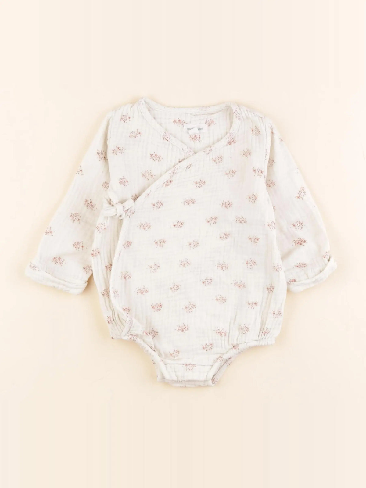 Vertbaudet - combinaison beige - 6 mois