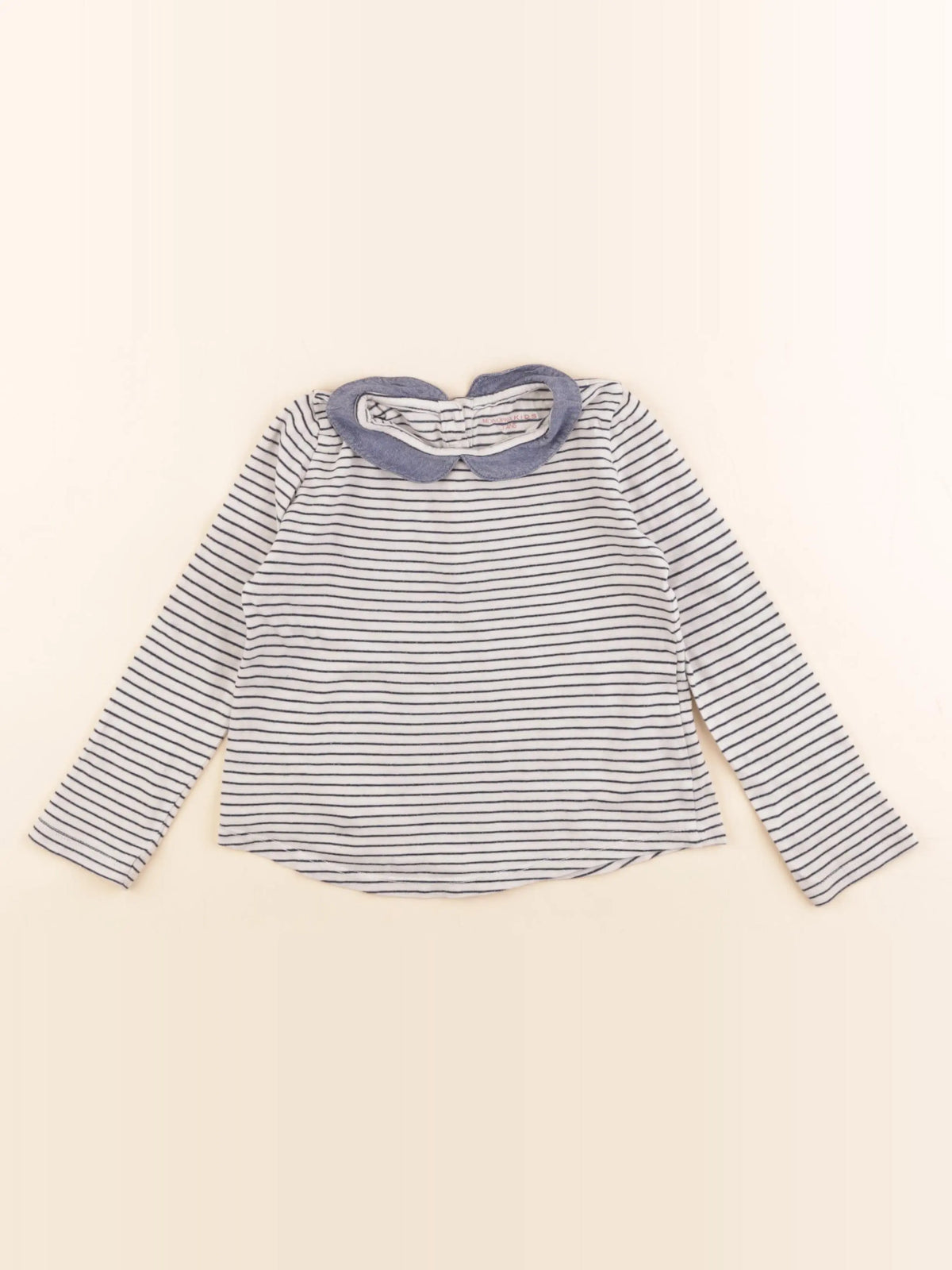 Monoprix - tee-shirt beige, bleu - 3 ans