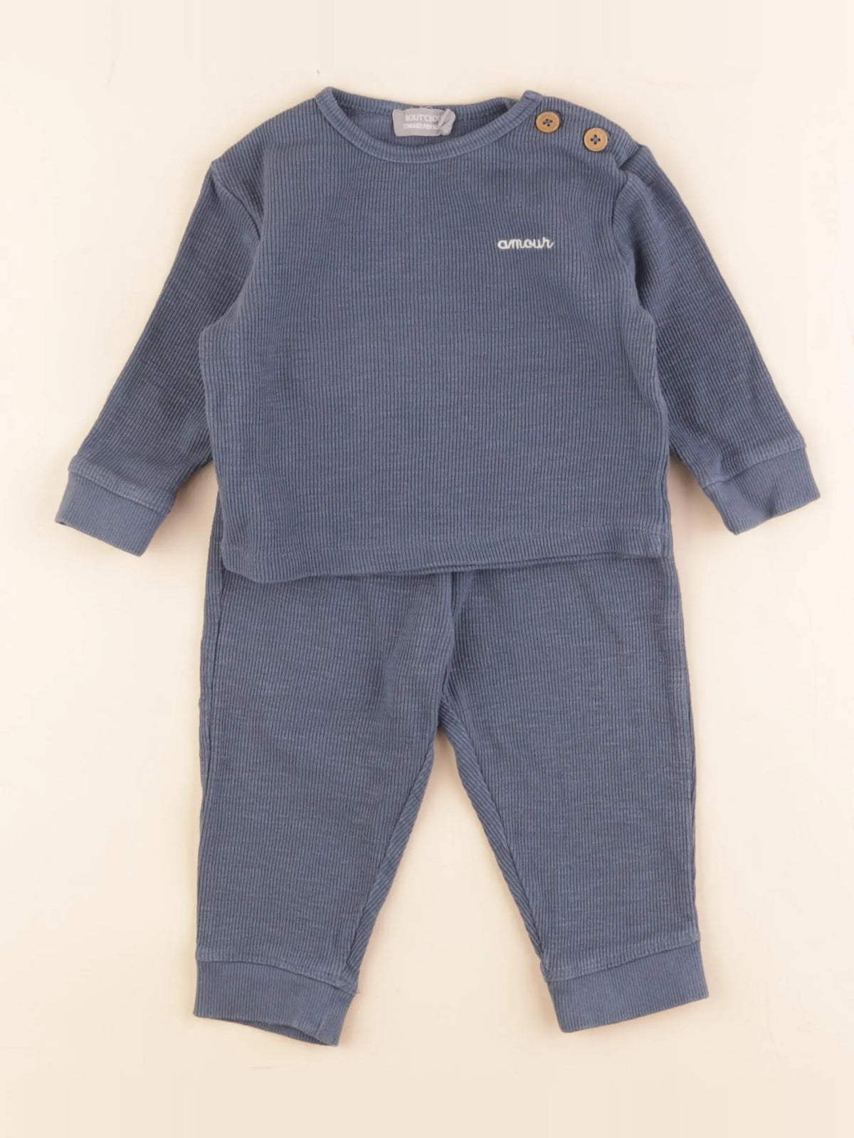 Boutchou - ensemble bleu - 9 mois