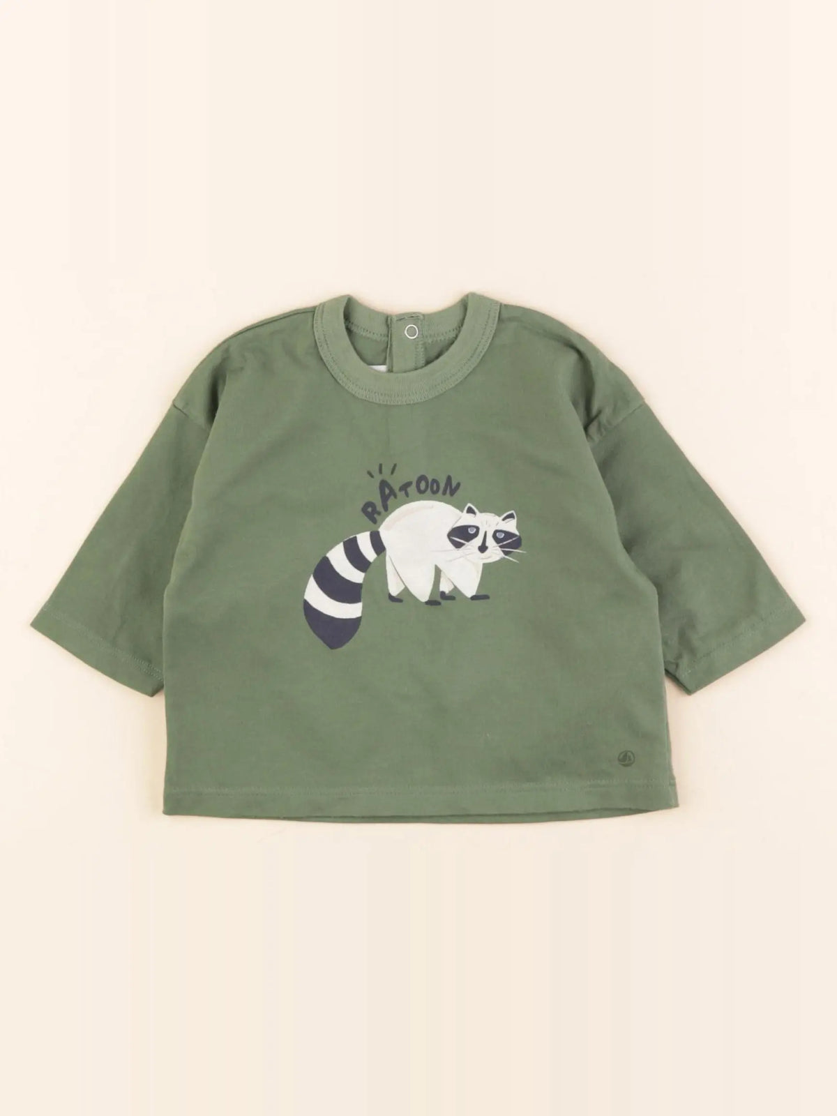 Petit Bateau - tee-shirt vert - 3 mois