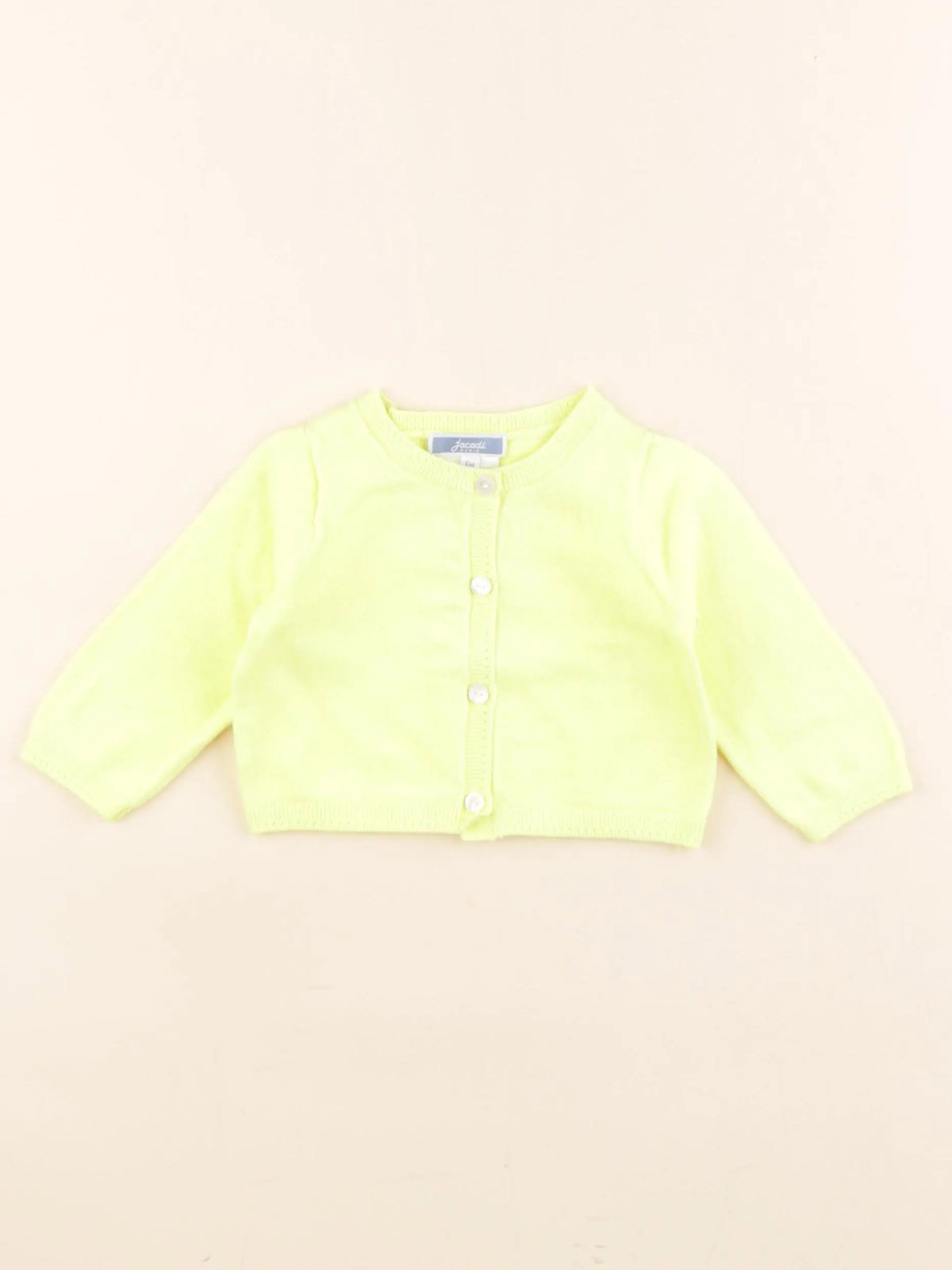 Jacadi - gilet jaune fluo - 6 mois