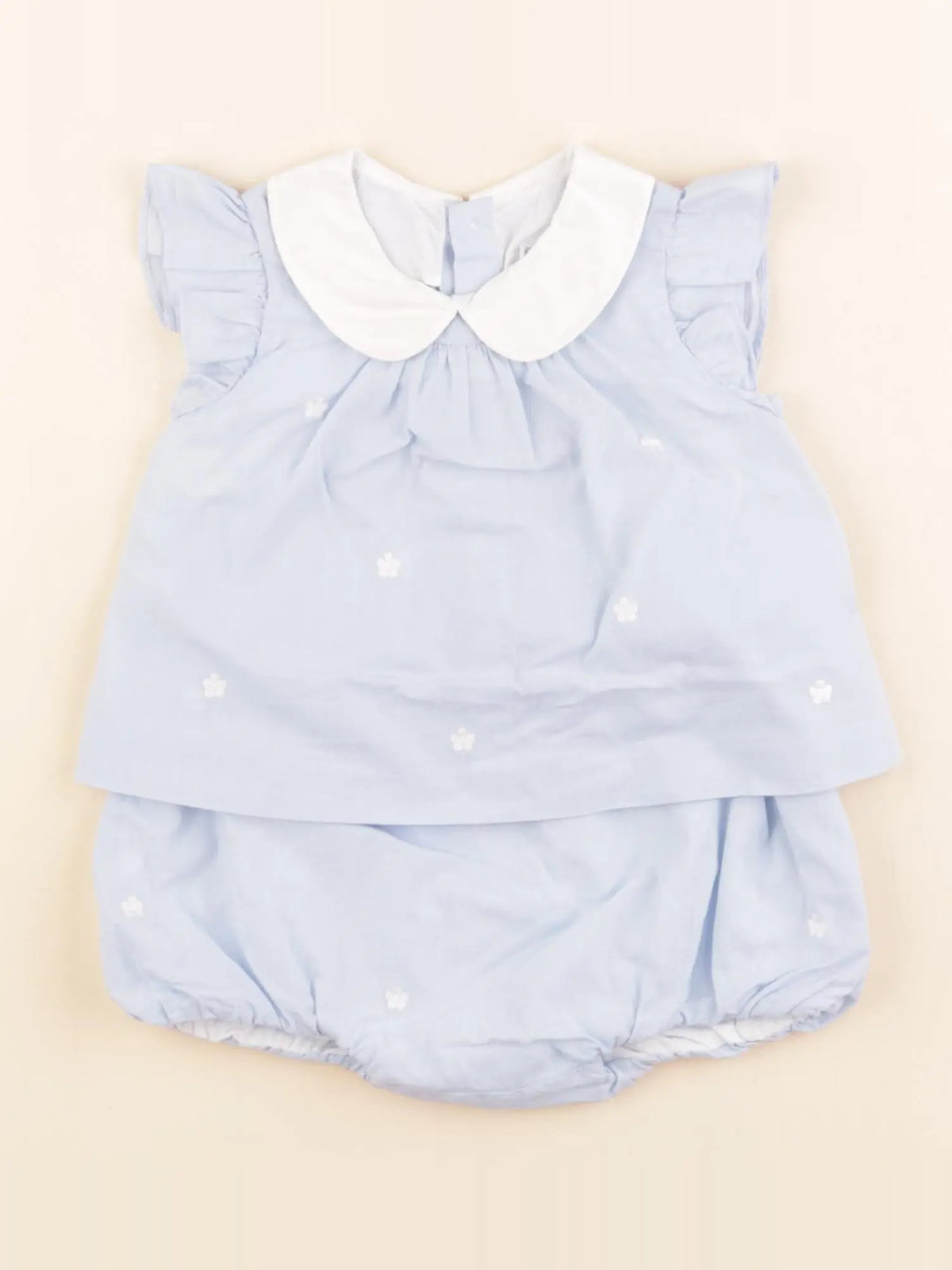 Jacadi - ensemble bleu - 6 mois
