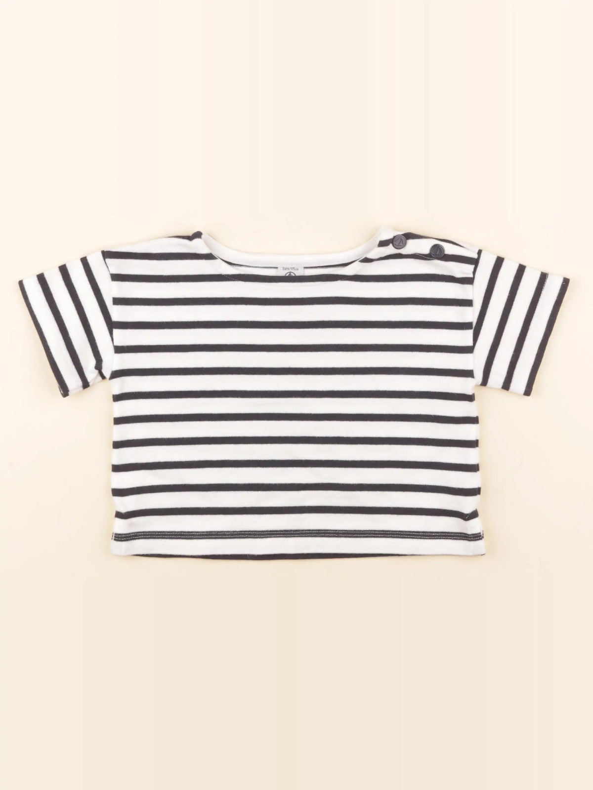 Tee-shirt blanc, bleu