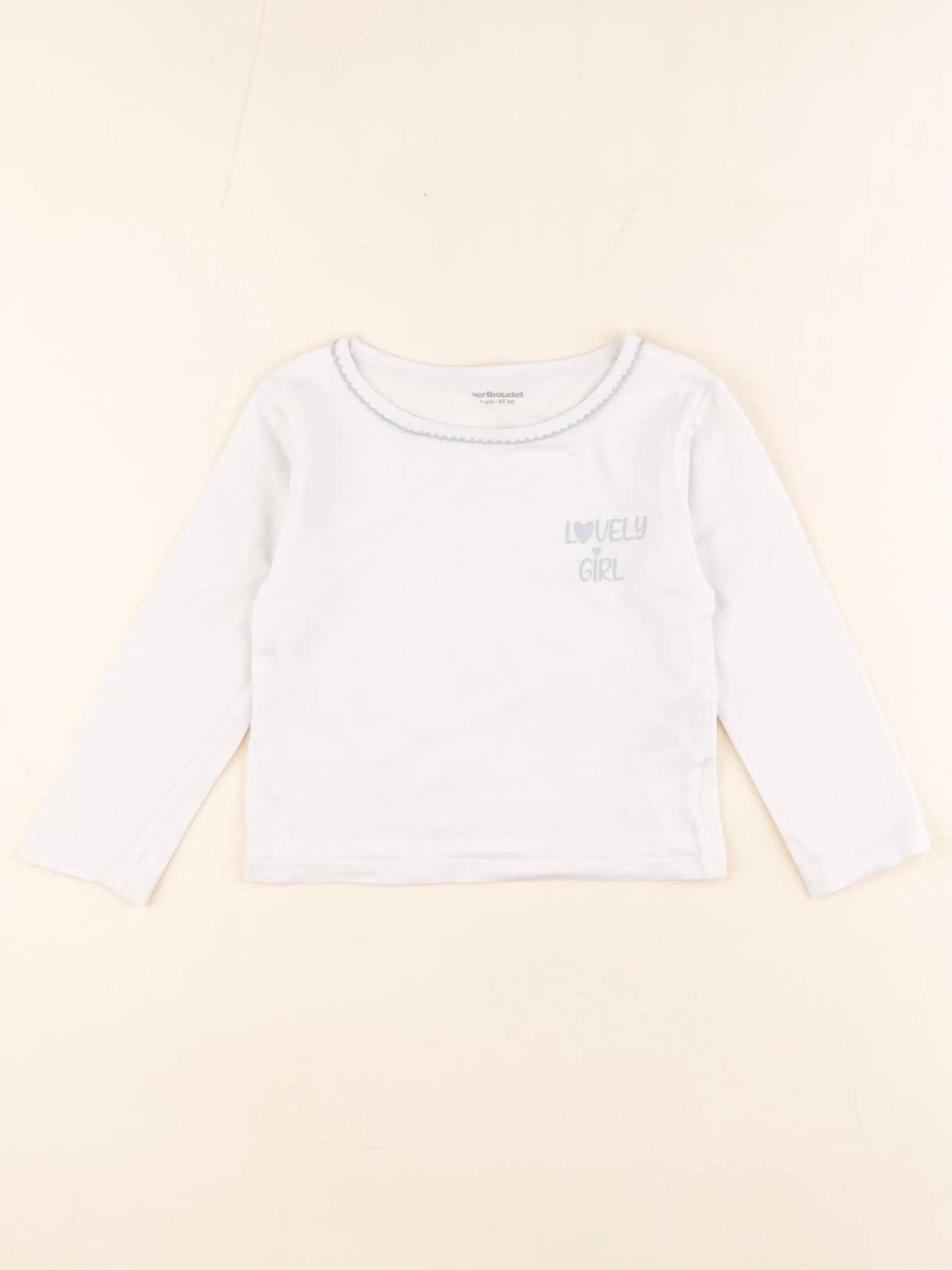 Vertbaudet - maillot de corps blanc - 3 ans