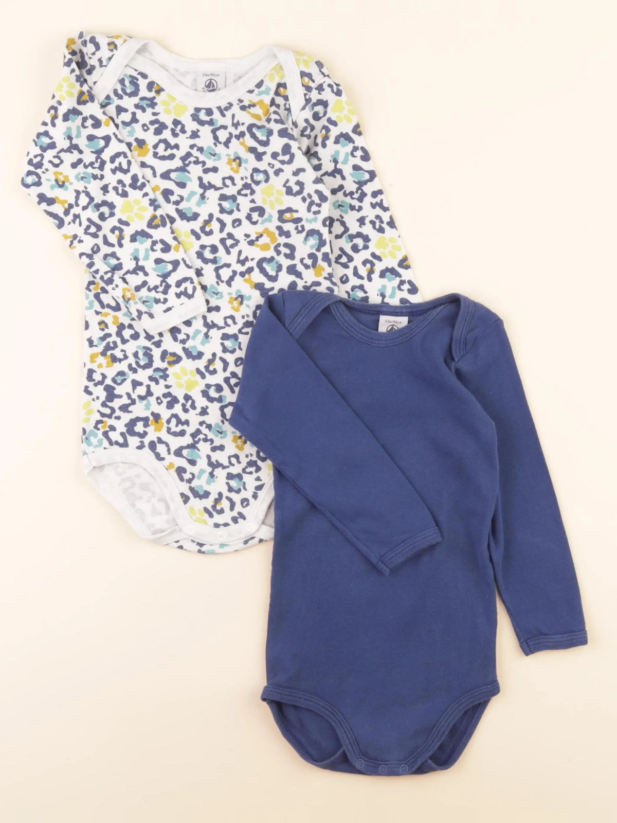 Lot de 2 bodies en coton multicolore