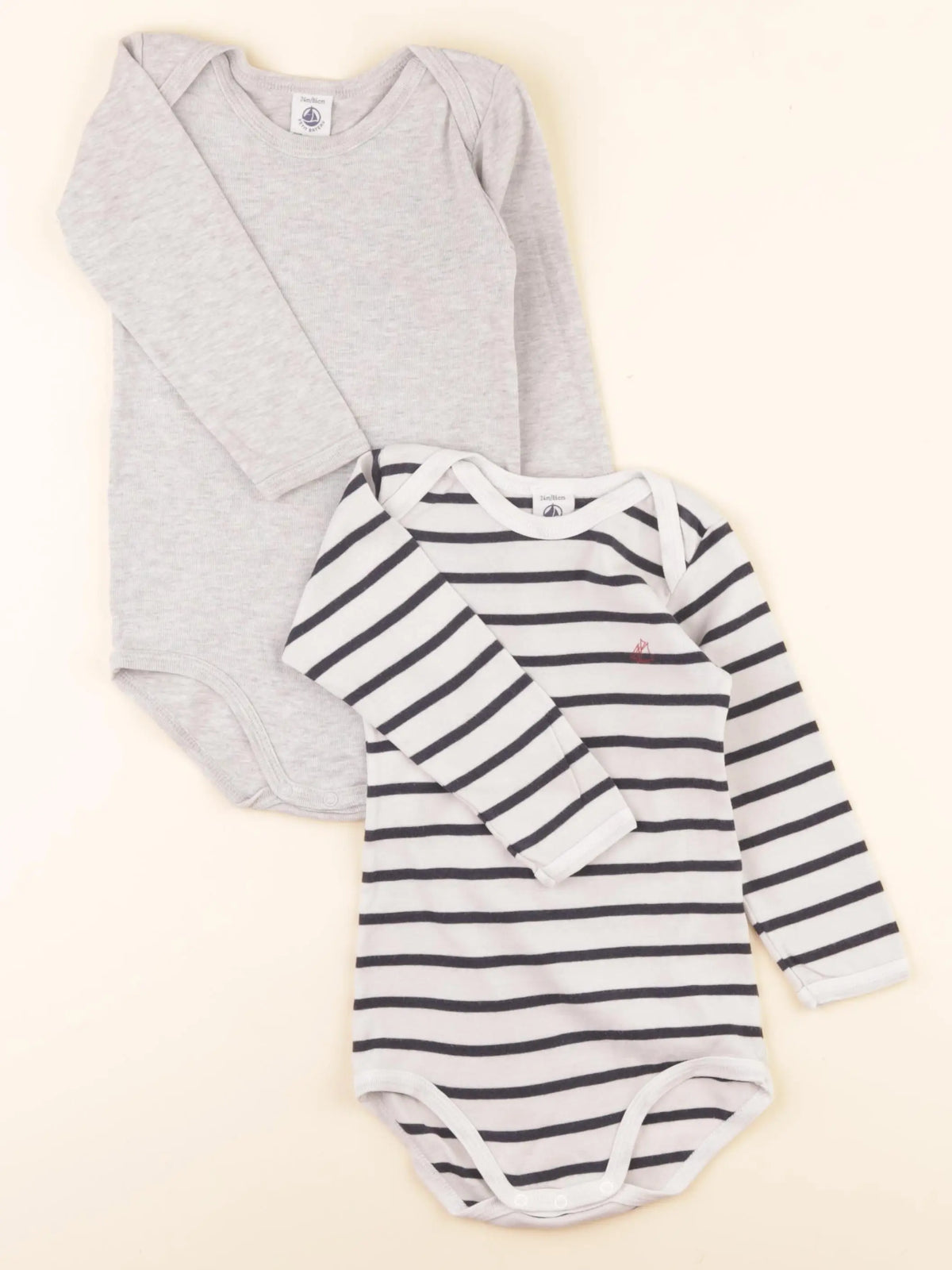 Lot de 2 bodies en coton multicolore