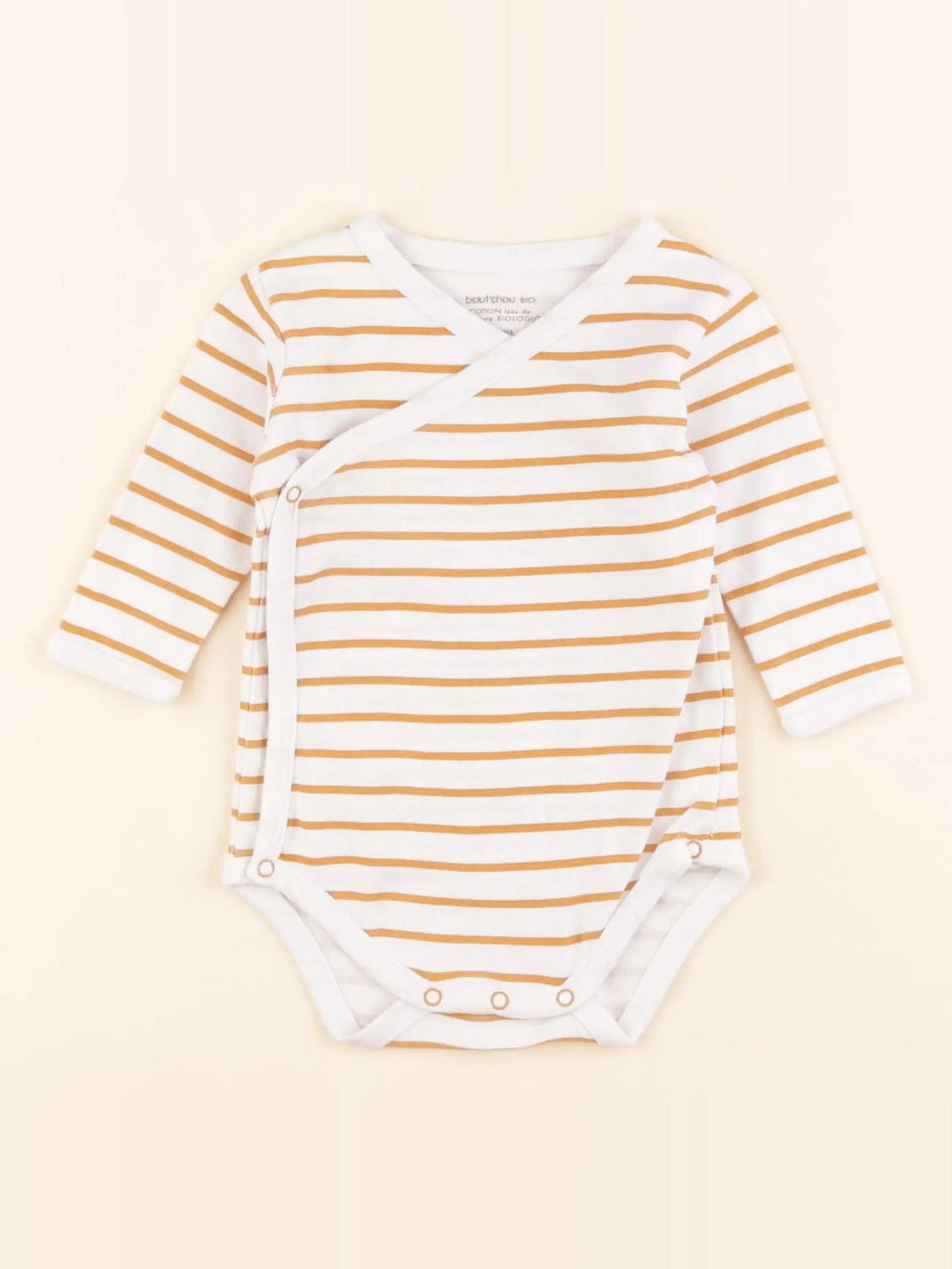 Boutchou - body blanc, jaune - 6 mois