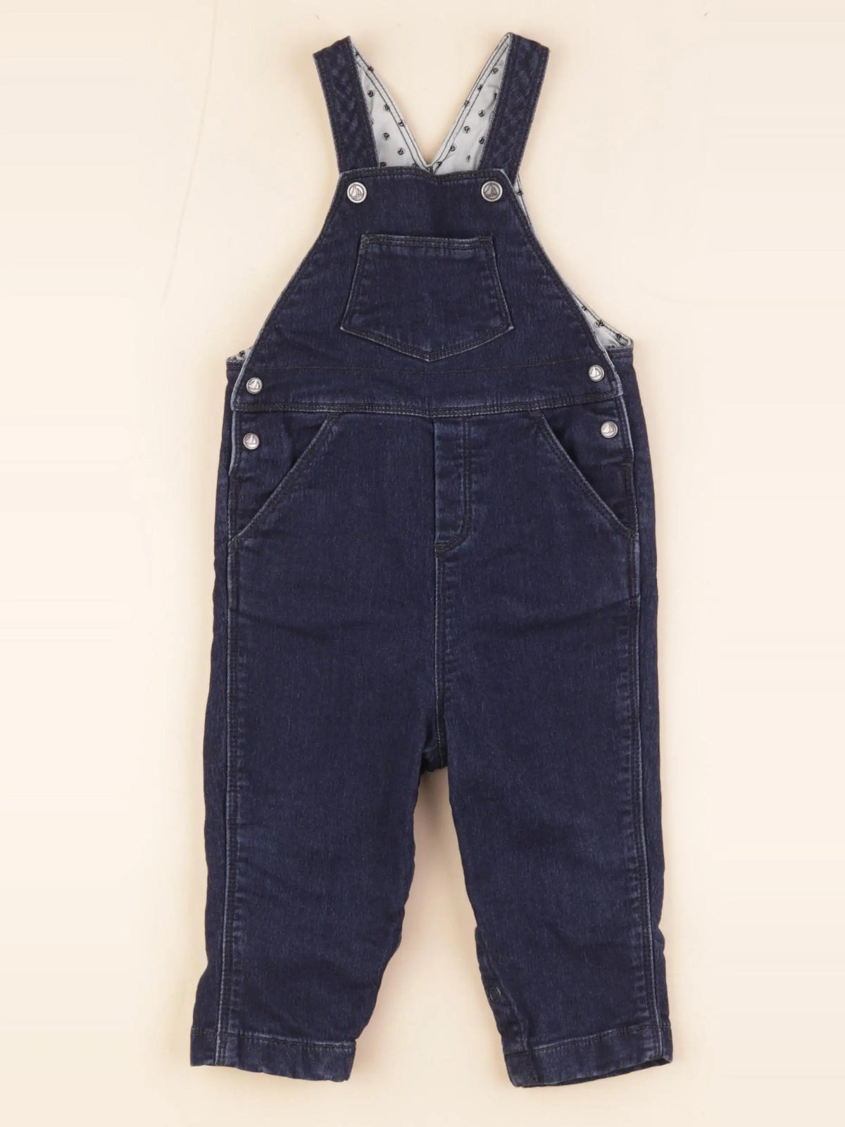 Petit Bateau - salopette bleu - 12 mois