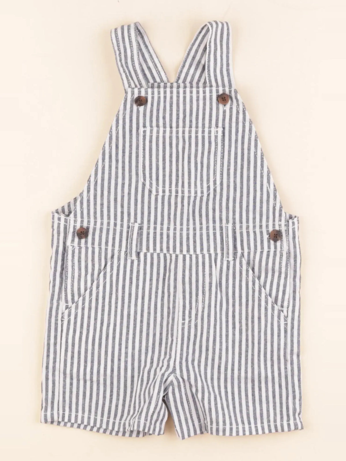 Boutchou - salopette blanc, bleu - 18 mois