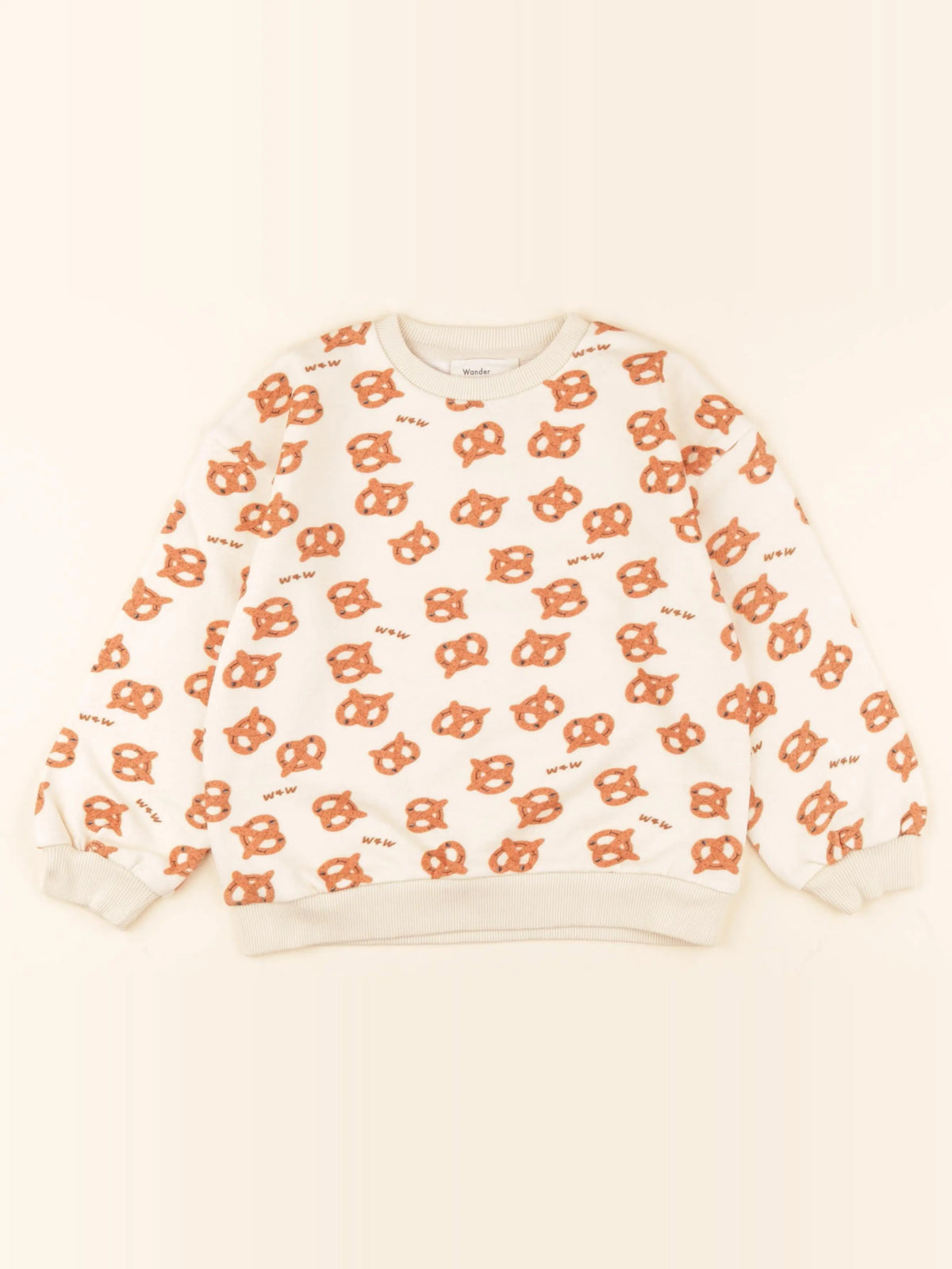 Sweat beige, marron
