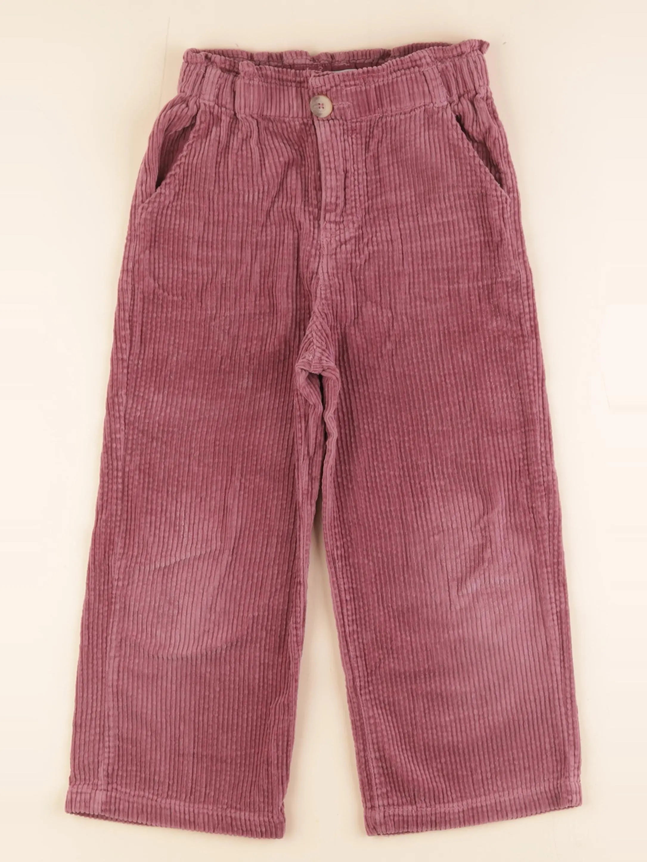 Vertbaudet - pantalon violet - 7 ans