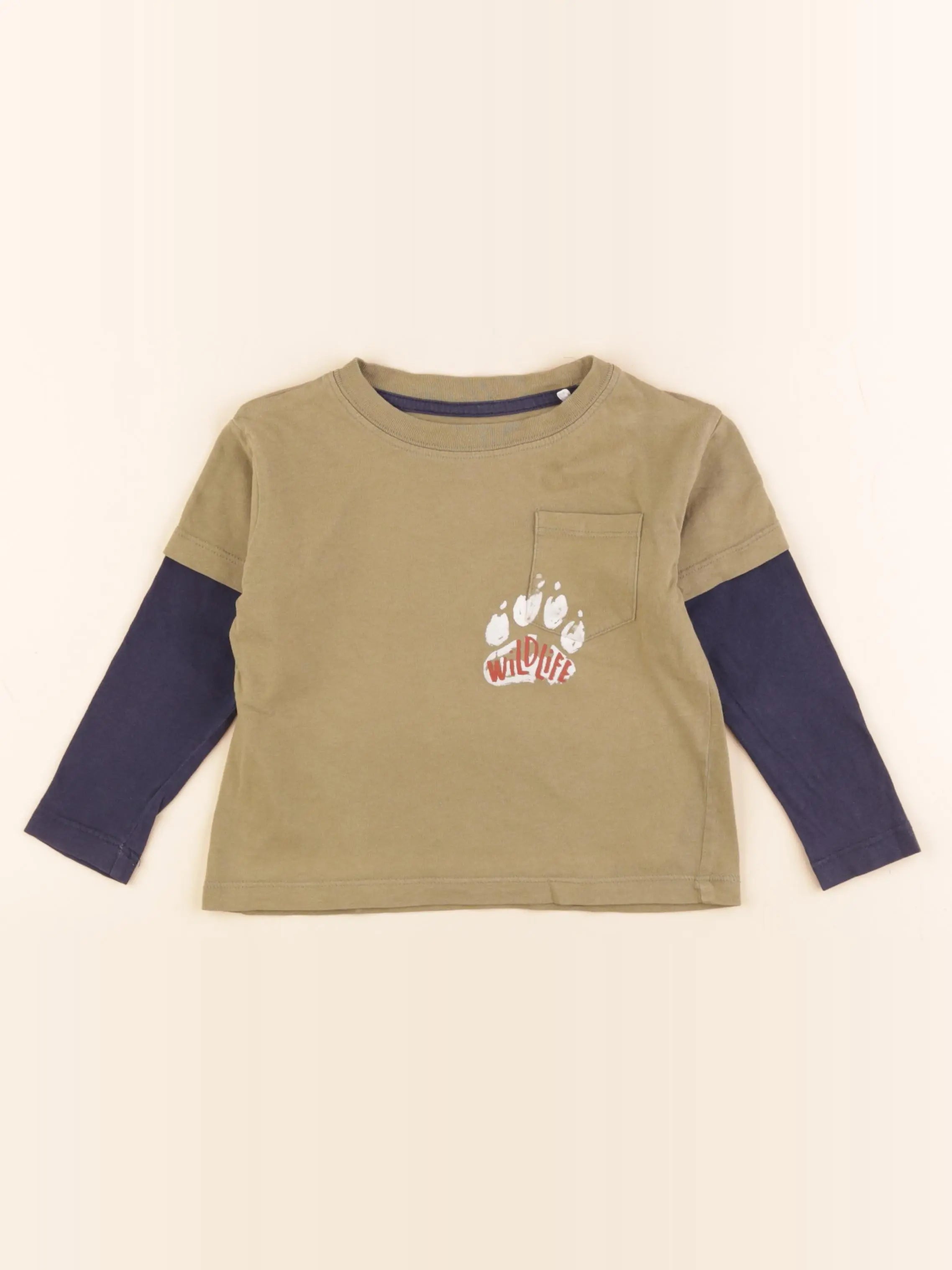 Monoprix - tee-shirt vert - 3 ans