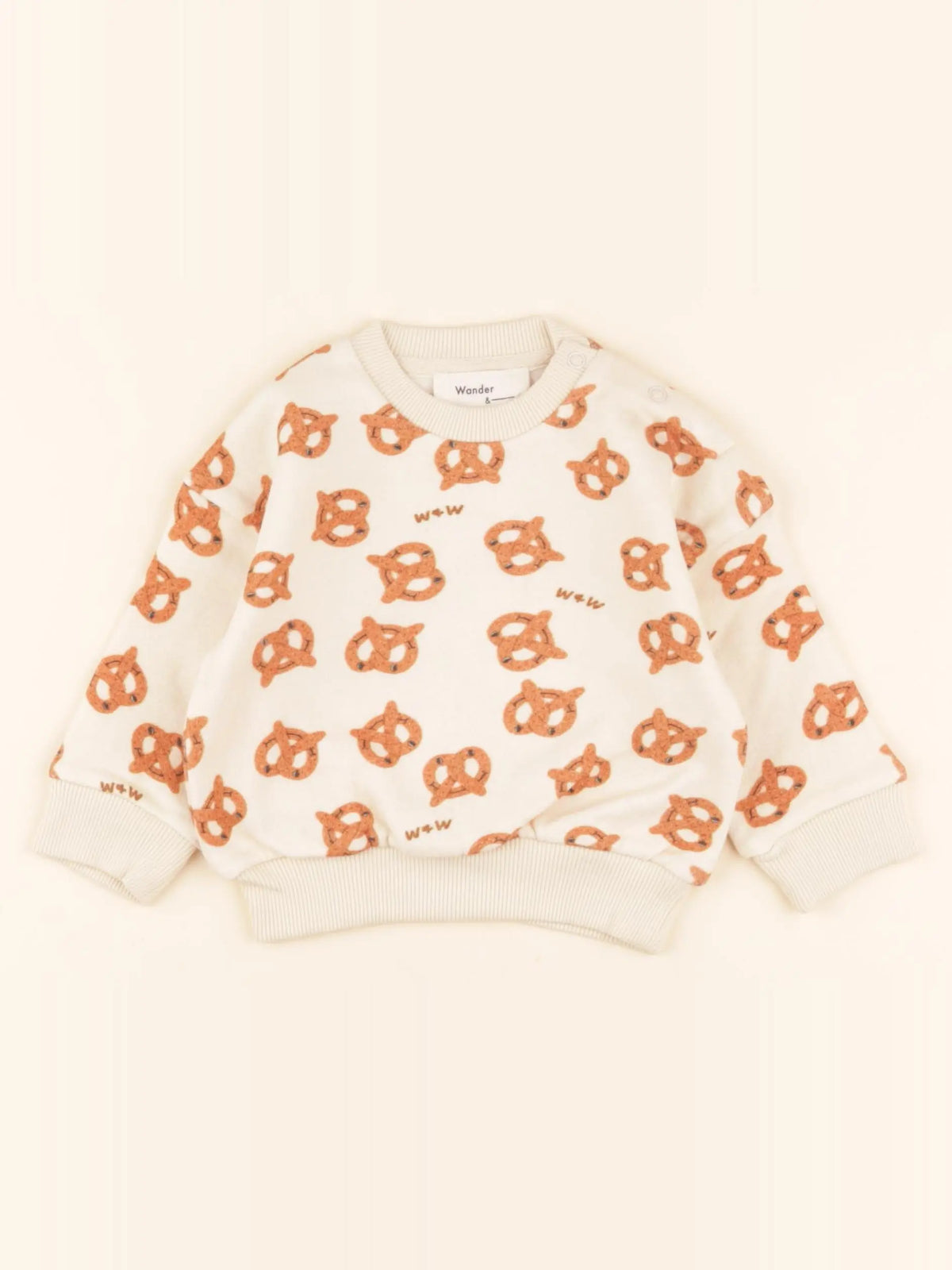 Sweat beige, marron
