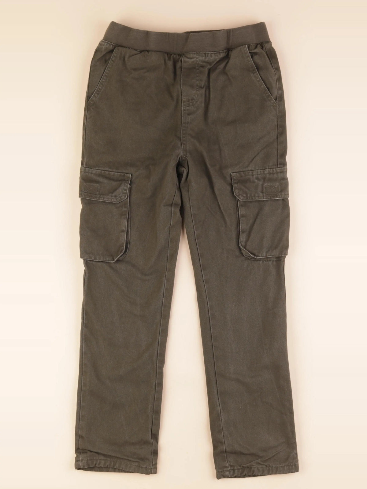 Vertbaudet - pantalon doublé vert - 10 ans