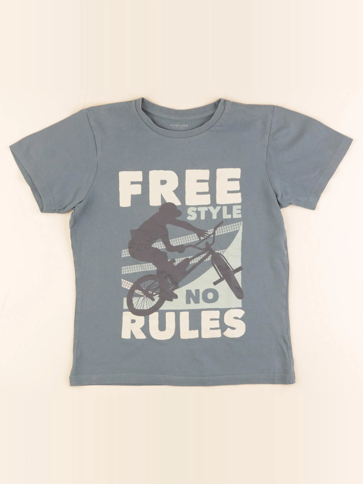 Vertbaudet - tee-shirt bleu - 10 ans