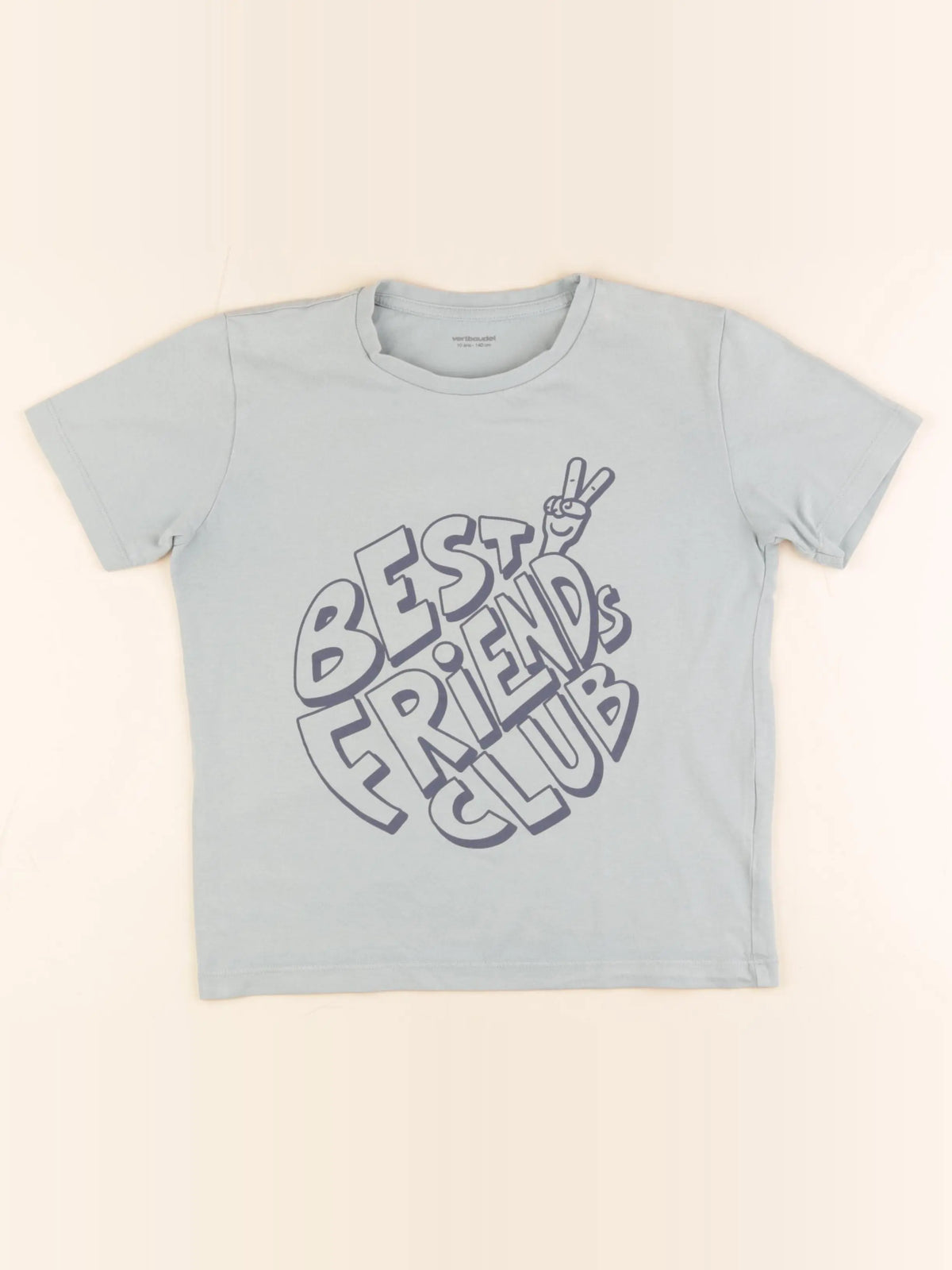 Vertbaudet - tee-shirt bleu - 10 ans
