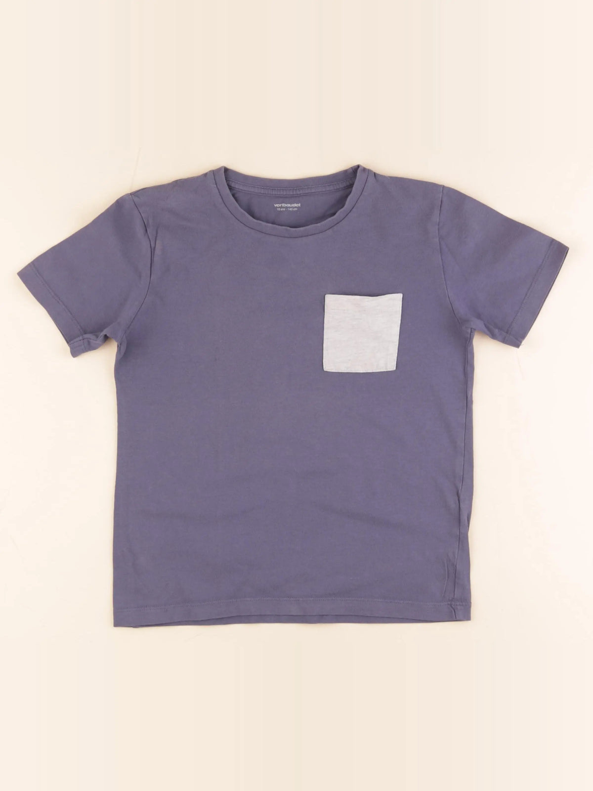 Vertbaudet - tee-shirt bleu - 10 ans