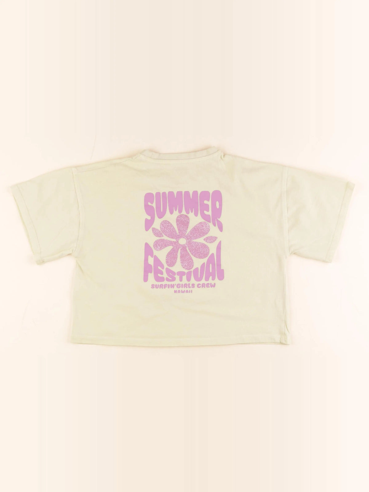Vertbaudet - tee-shirt imprimé au dos jaune - 8 ans