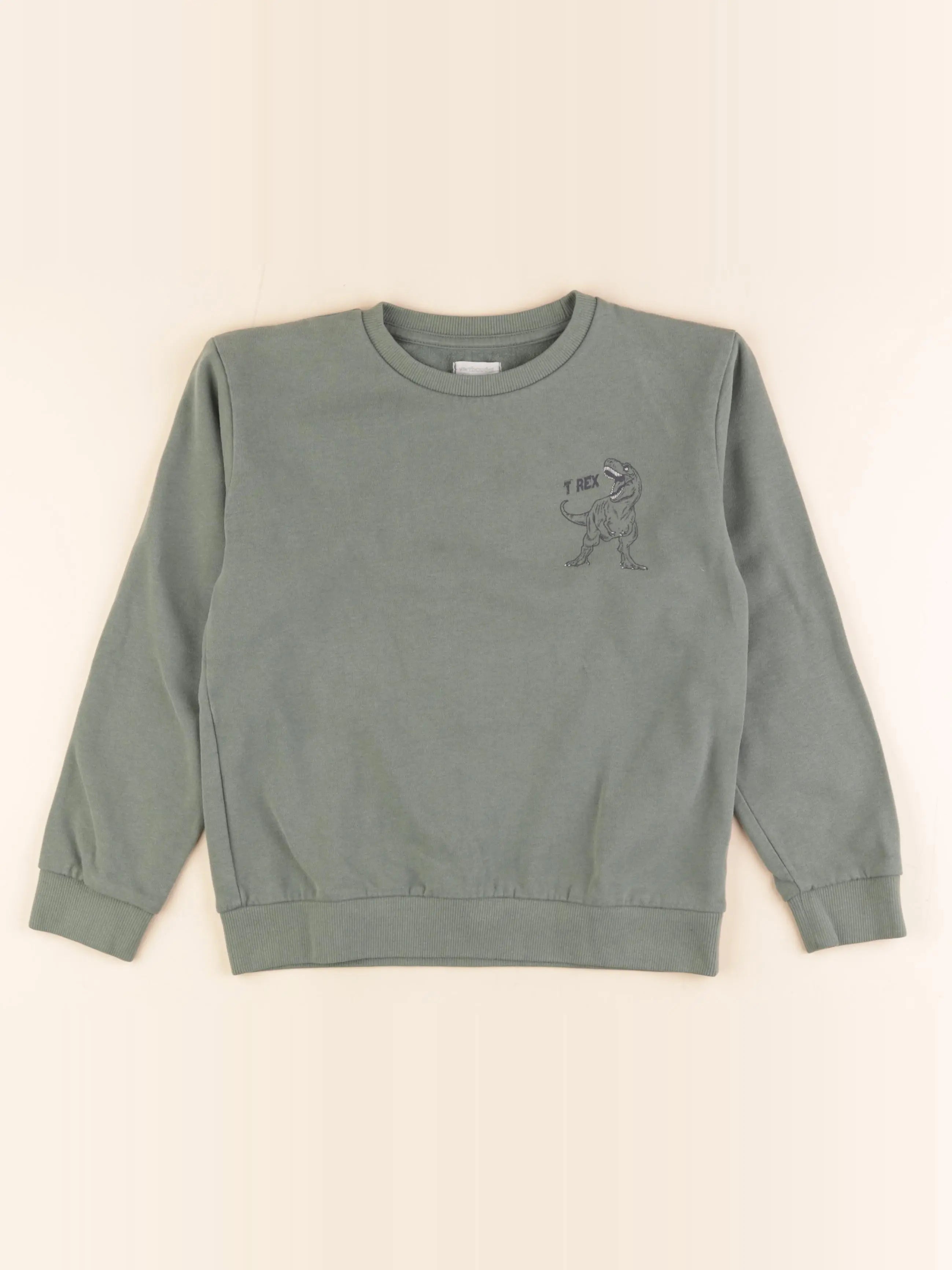 Vertbaudet - sweat vert - 10 ans