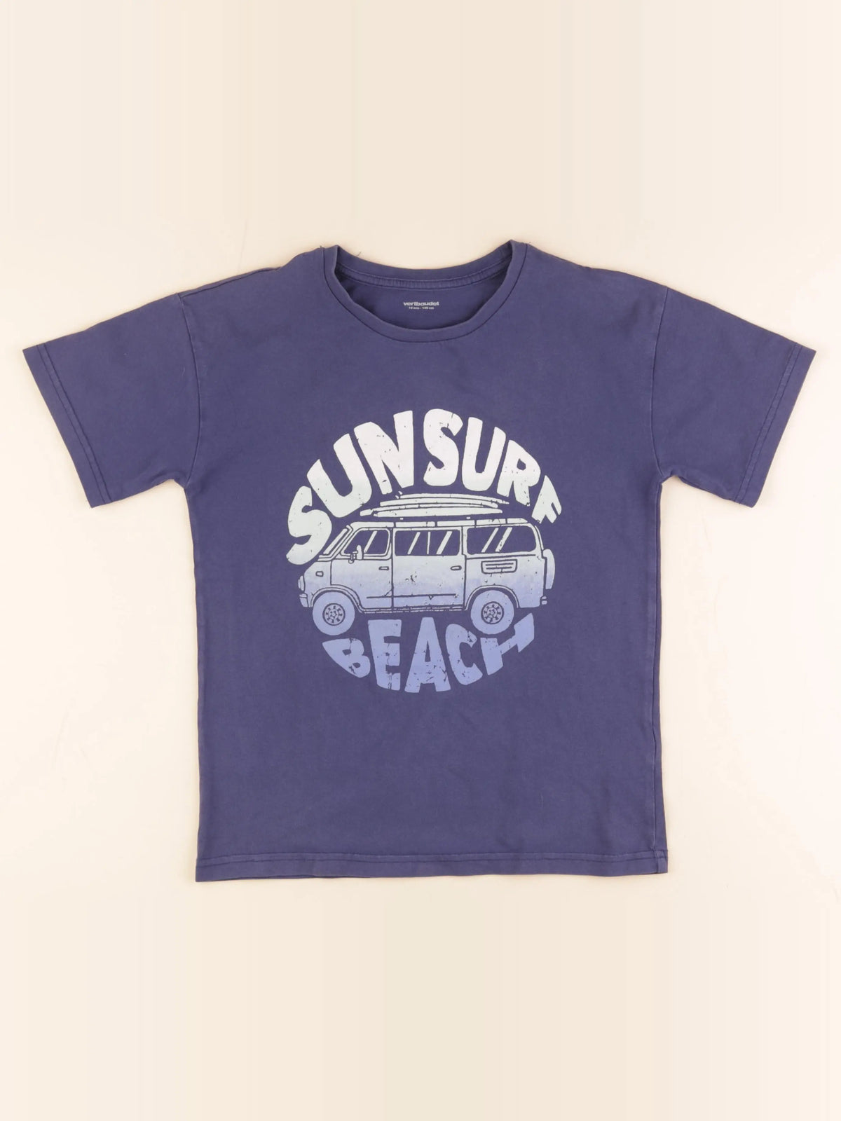 Vertbaudet - tee-shirt bleu - 10 ans