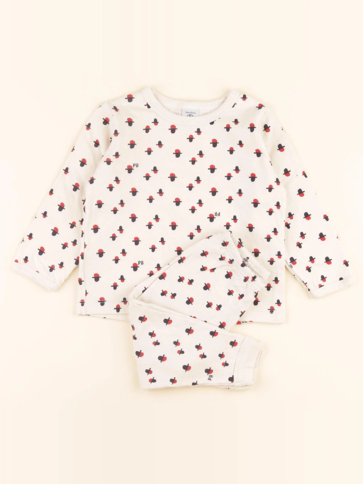 Pyjama coton beige