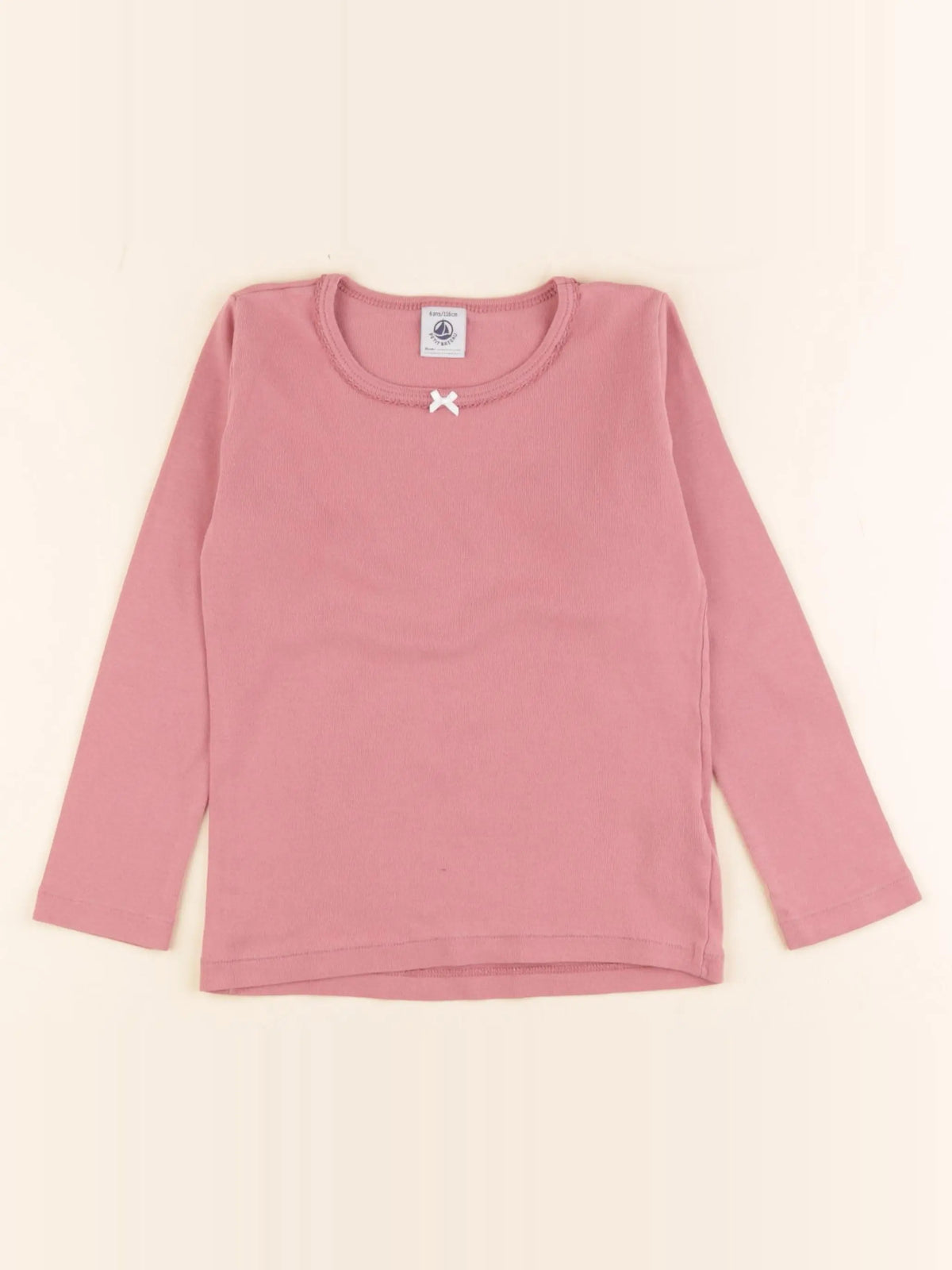 Petit Bateau - maillot de corps rose - 6 ans