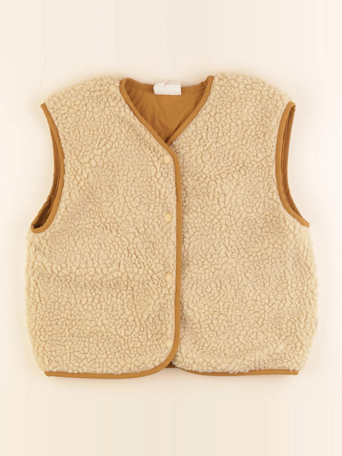 Gamin gamine - veste sans manches marron - 4 ans