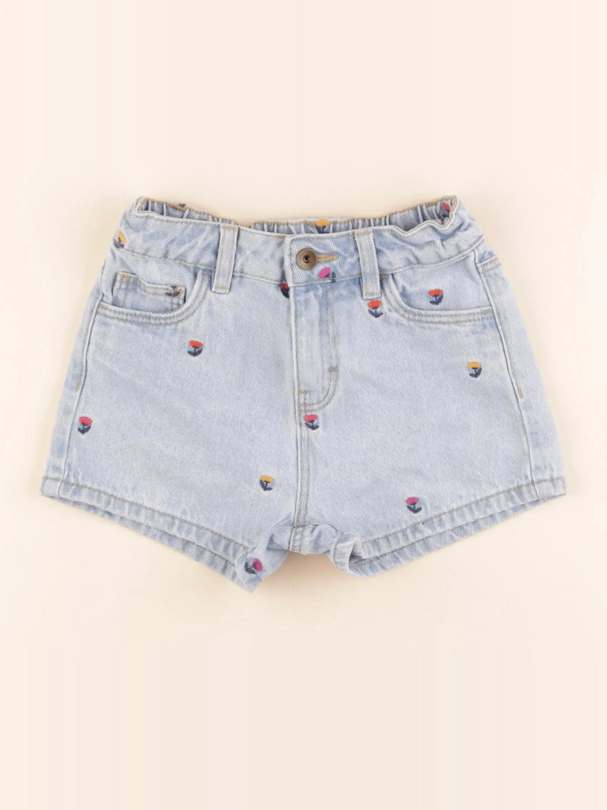 Monoprix - short bleu - 5 ans
