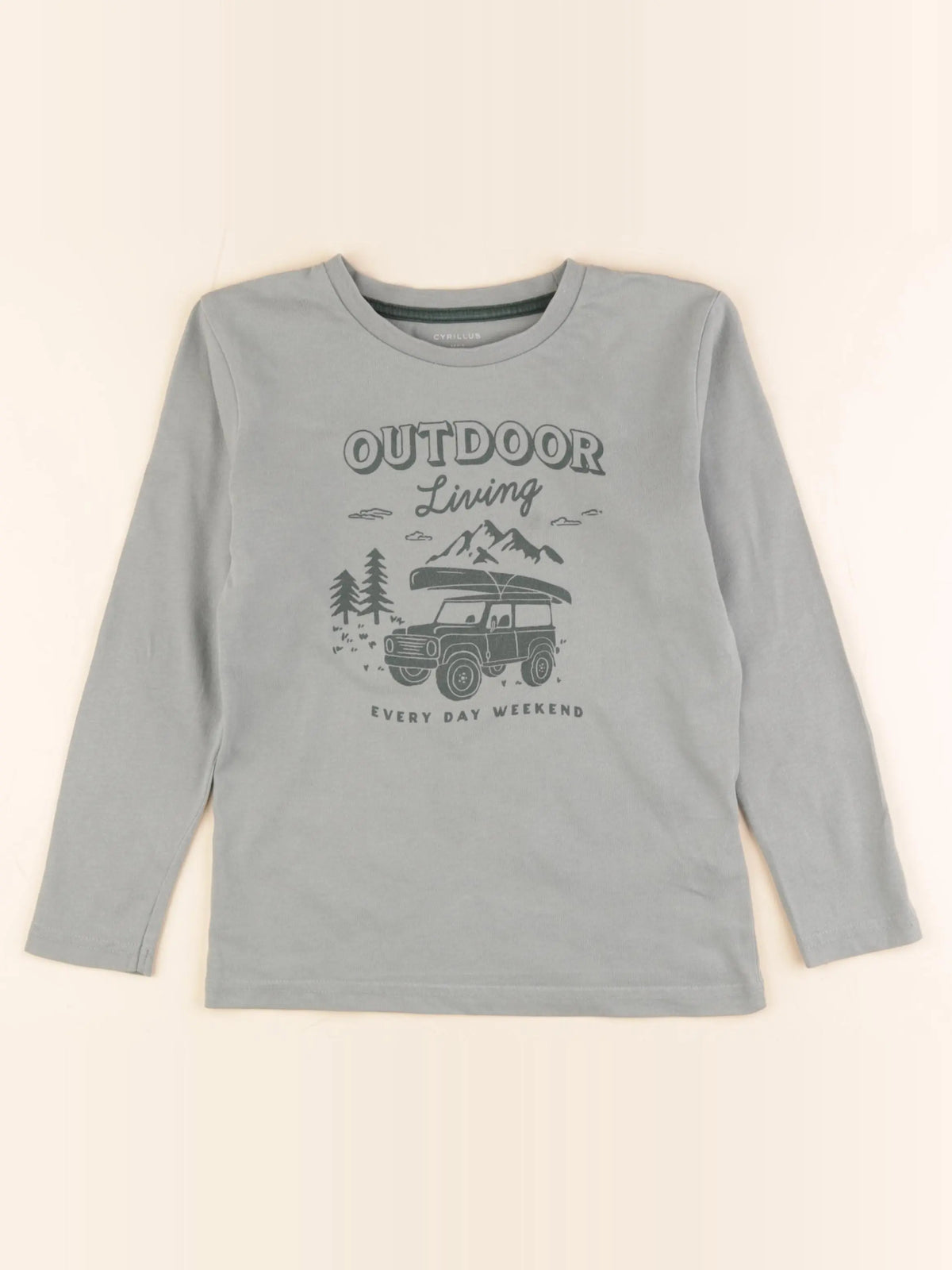 Cyrillus - tee-shirt vert - 8 ans