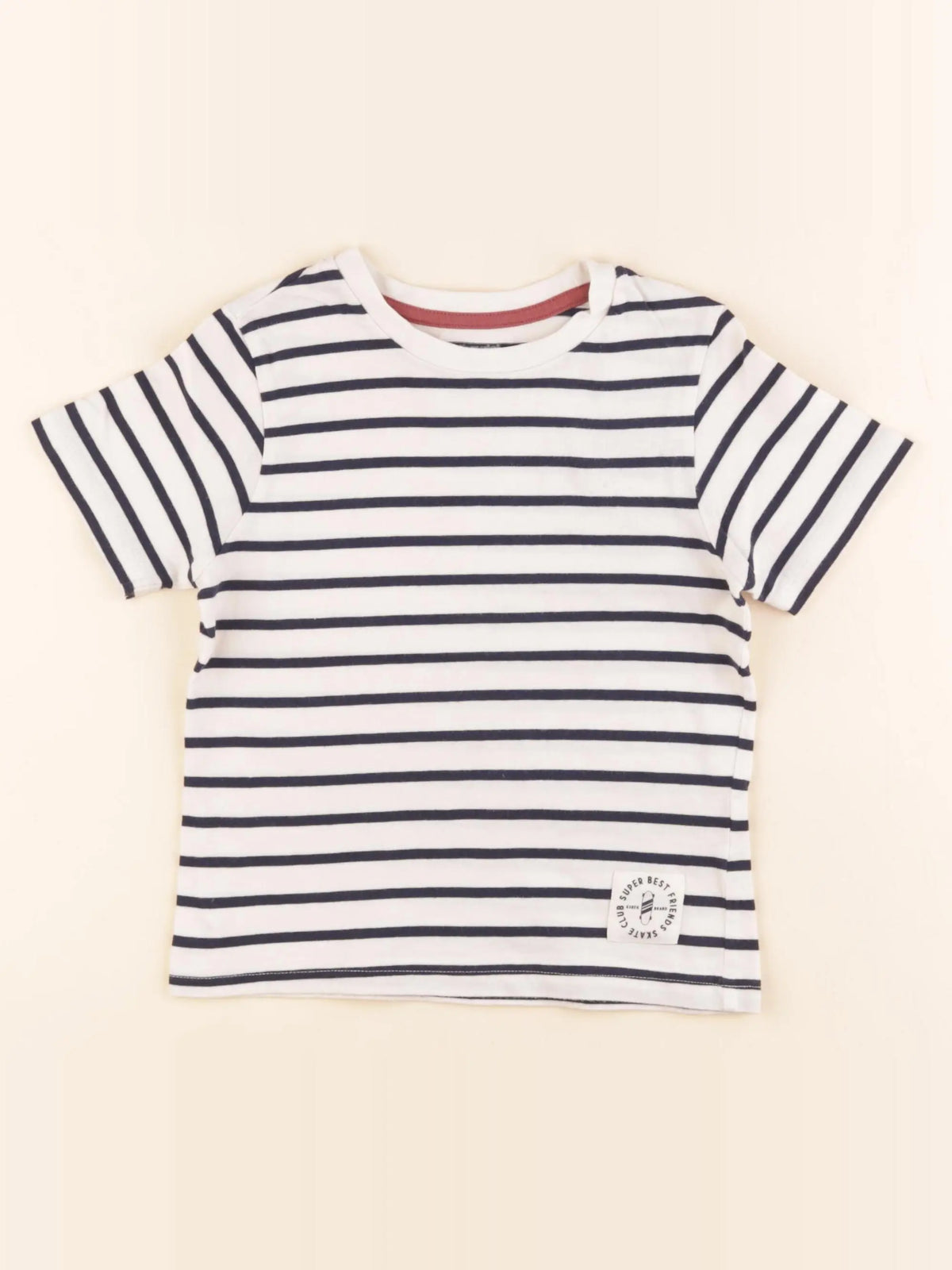 Vertbaudet - tee-shirt beige - 5 ans