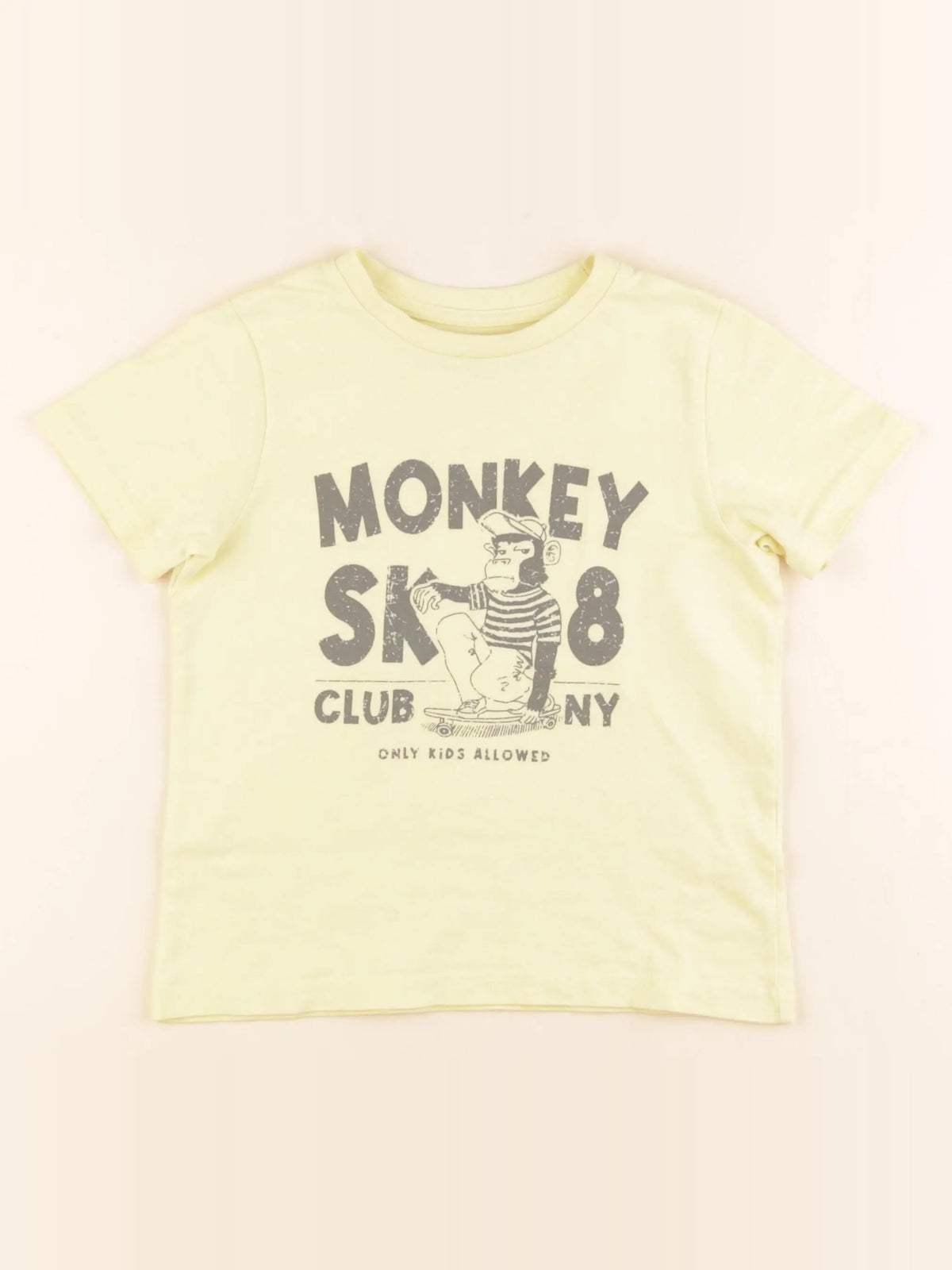 Vertbaudet - tee-shirt jaune - 5 ans
