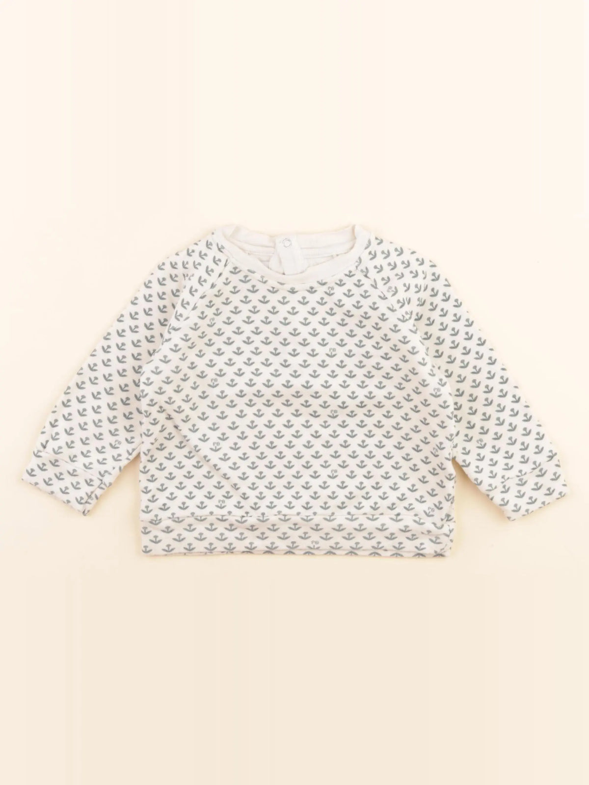 Tee-shirt beige, vert