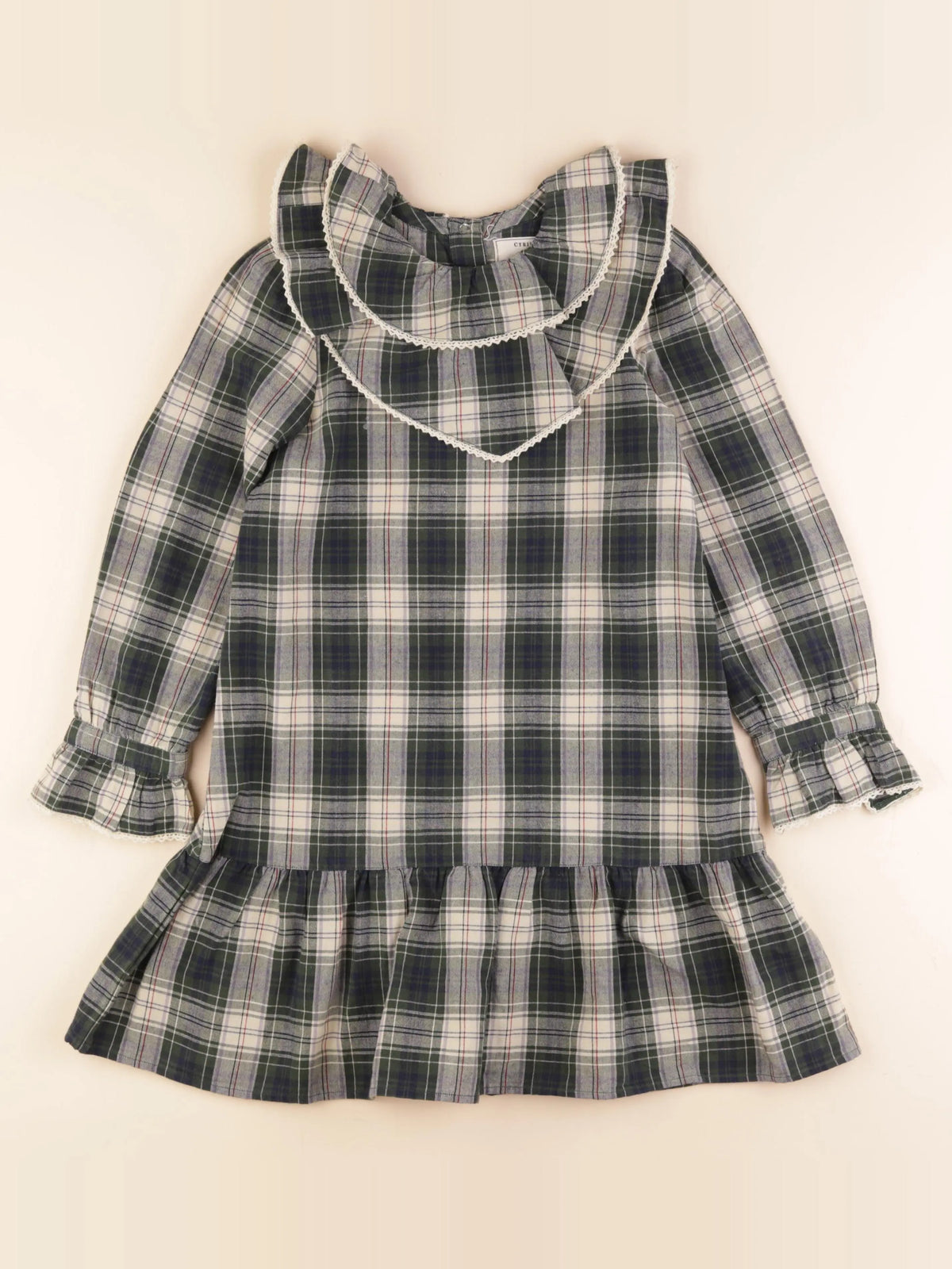 Cyrillus - robe vert - 8 ans