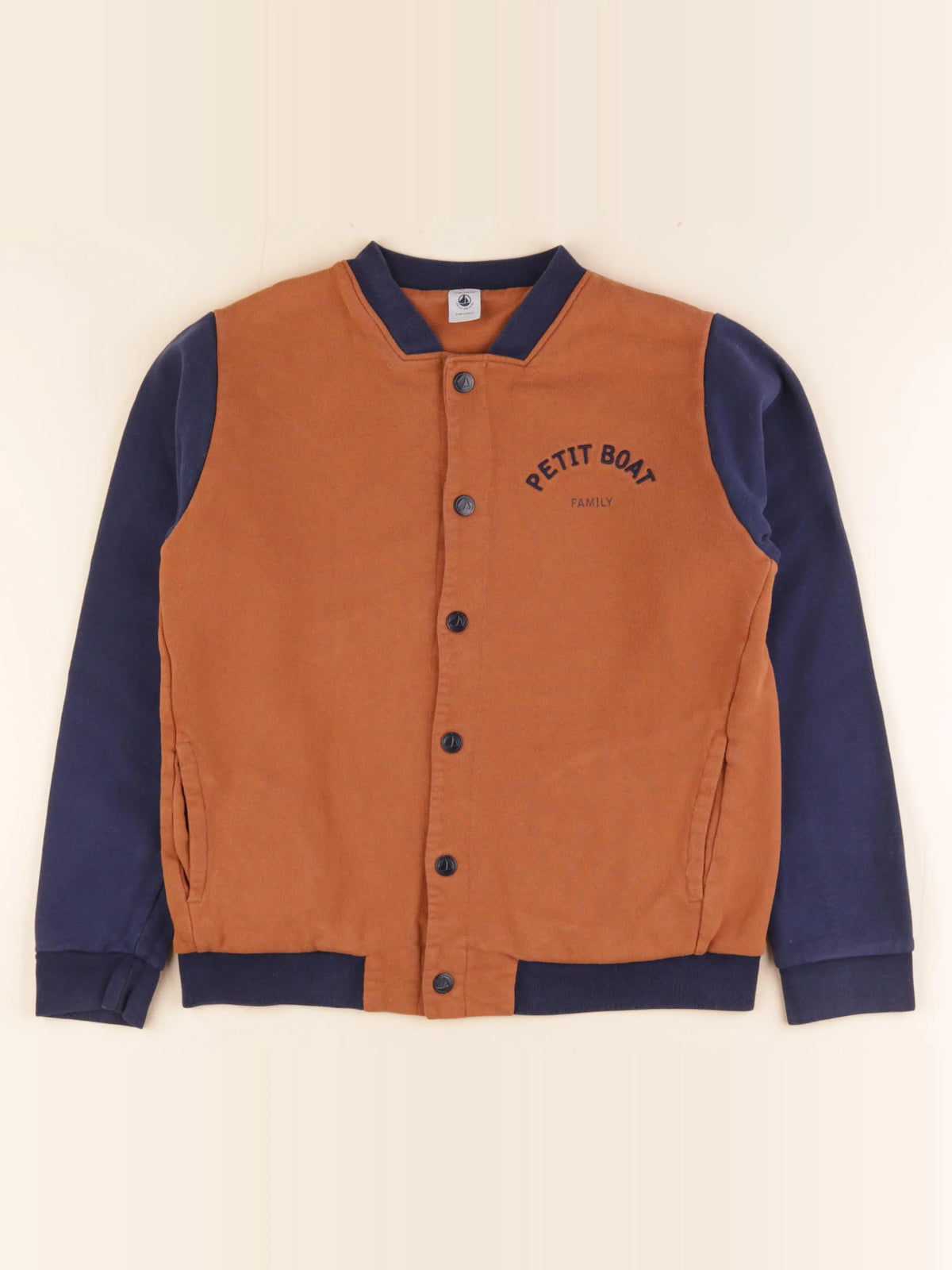 Petit Bateau - gilet marron - 12 ans