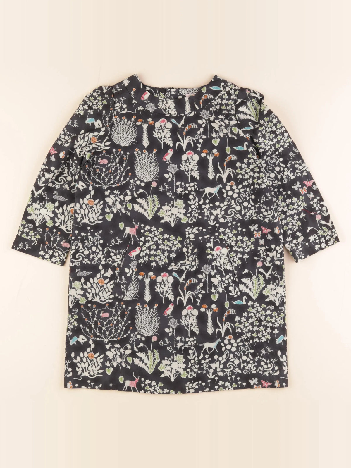Bonpoint - robe gris - 8 ans