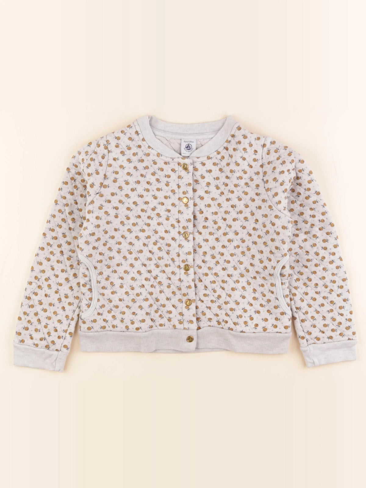 Petit Bateau - gilet gris - 8 ans
