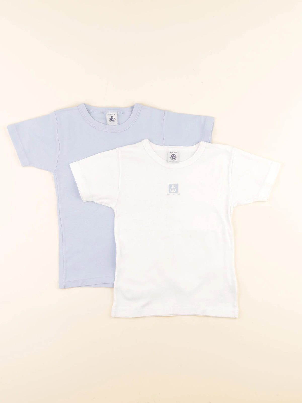 Maillot de corps blanc, bleu