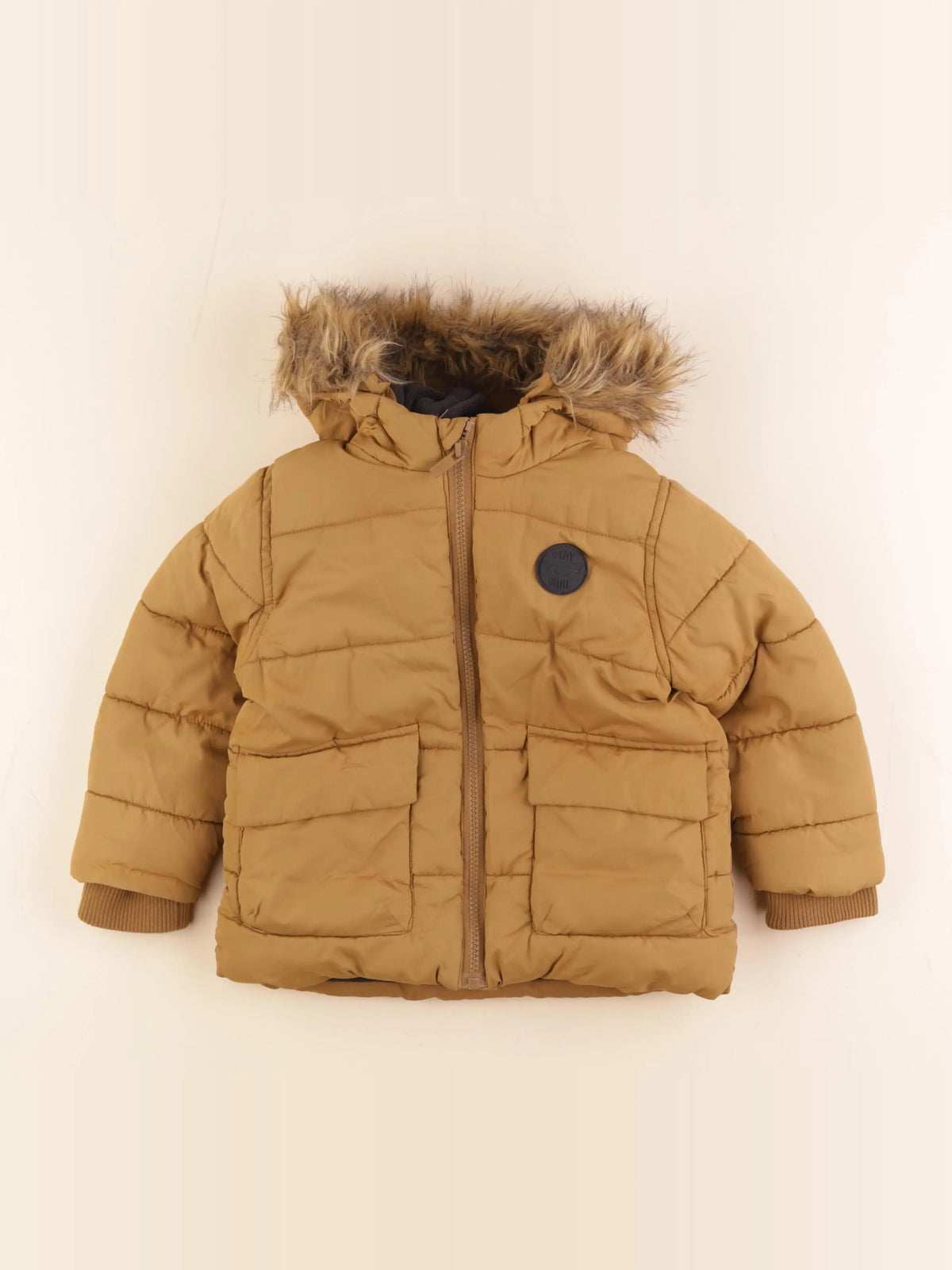 Vertbaudet - doudoune marron - 3 ans