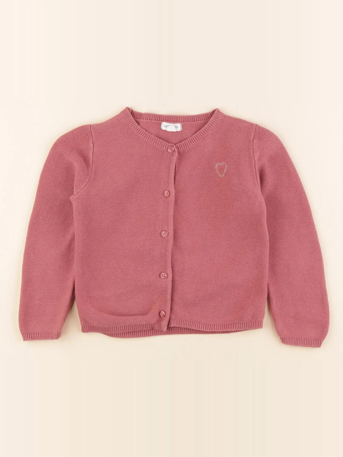 Vertbaudet - gilet rose - 24 mois