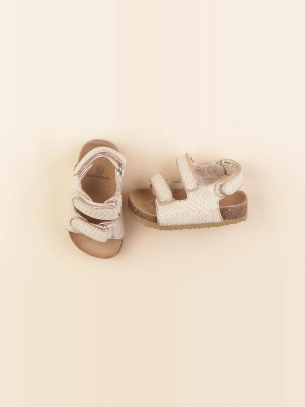 Vertbaudet - sandales beige, or - pointure 20
