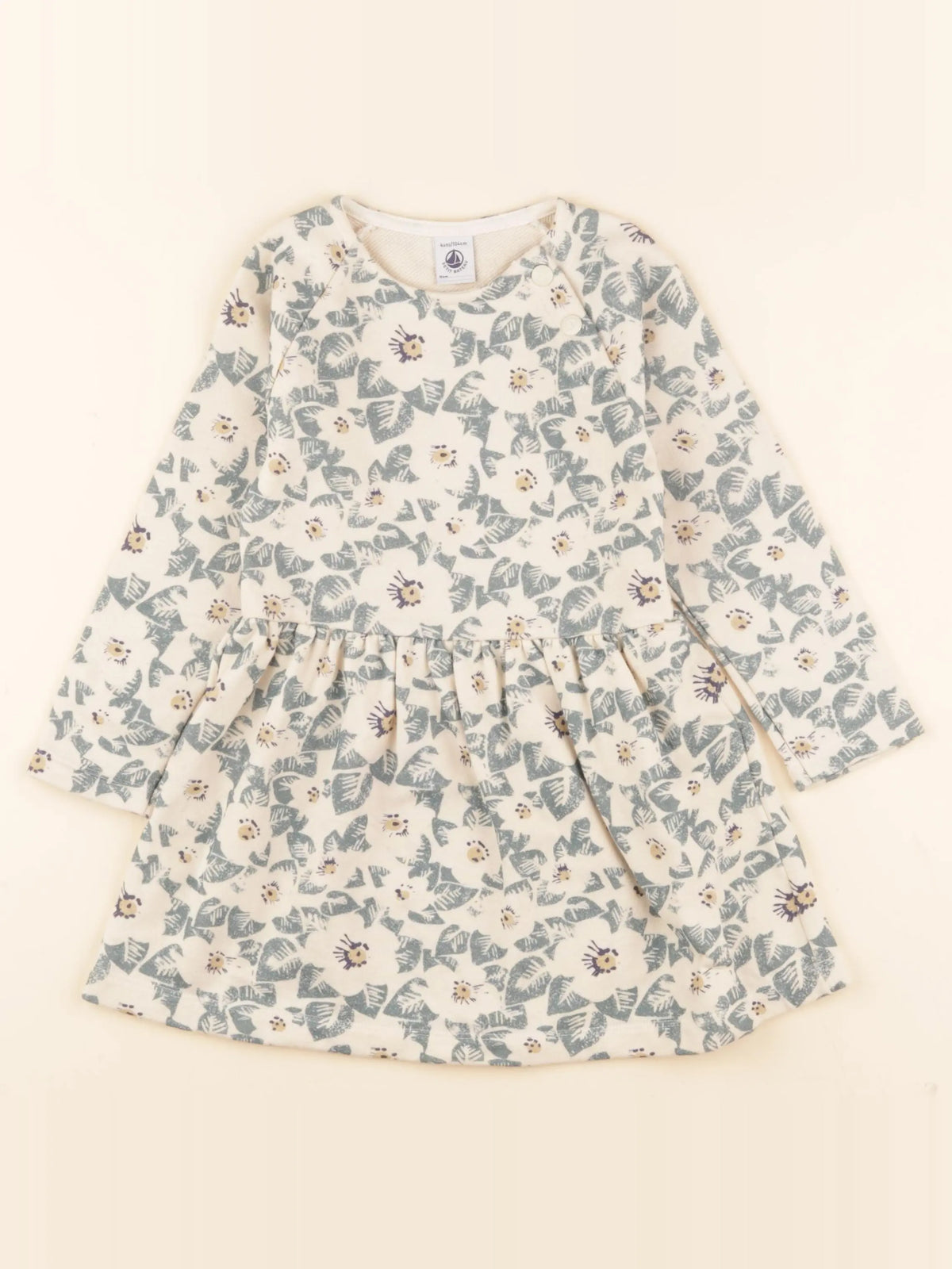 Petit Bateau - robe beige - 4 ans
