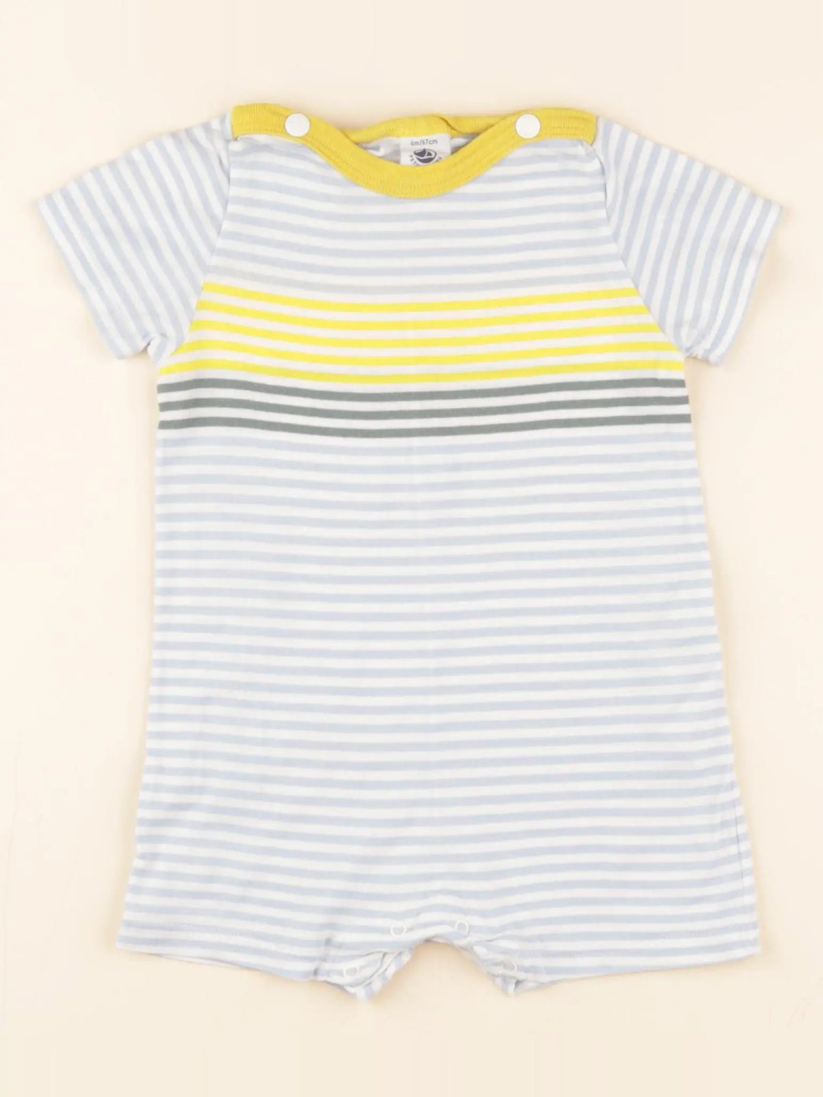Petit Bateau - pyjama coton multicolore - 6 mois